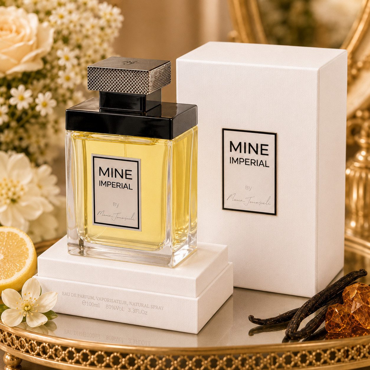 Marc Joseph Paris Eau de Parfum MINE IMPERIAL PARIS Luxus Unisexduft, Frisch, Blumig, Warm, e100 ml, Hergestellt in Paris, Luxuriöser Uniexduft, Sehr Langanhaltend