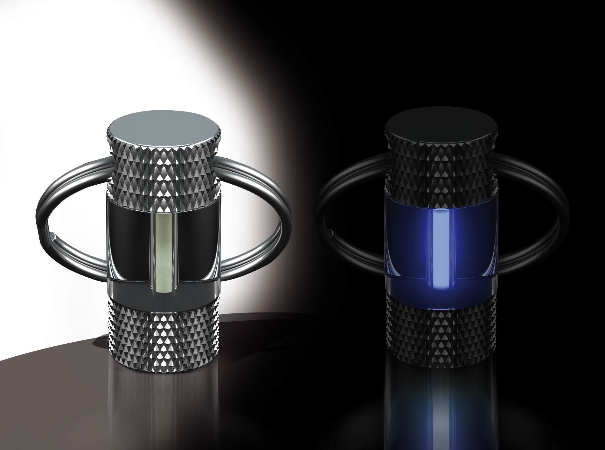 Traser Taschenmesser Trigalight Schlüsselanhänger Eisblau selbstleuchtend 10 Jahre