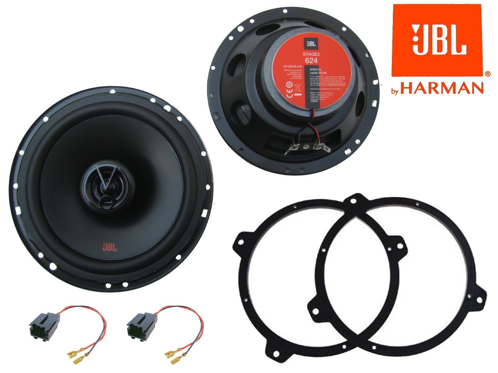 DSX JBL Set Tür vorn für BMW 3er E46 ab 1998 240 Watt Auto-Lautsprecher