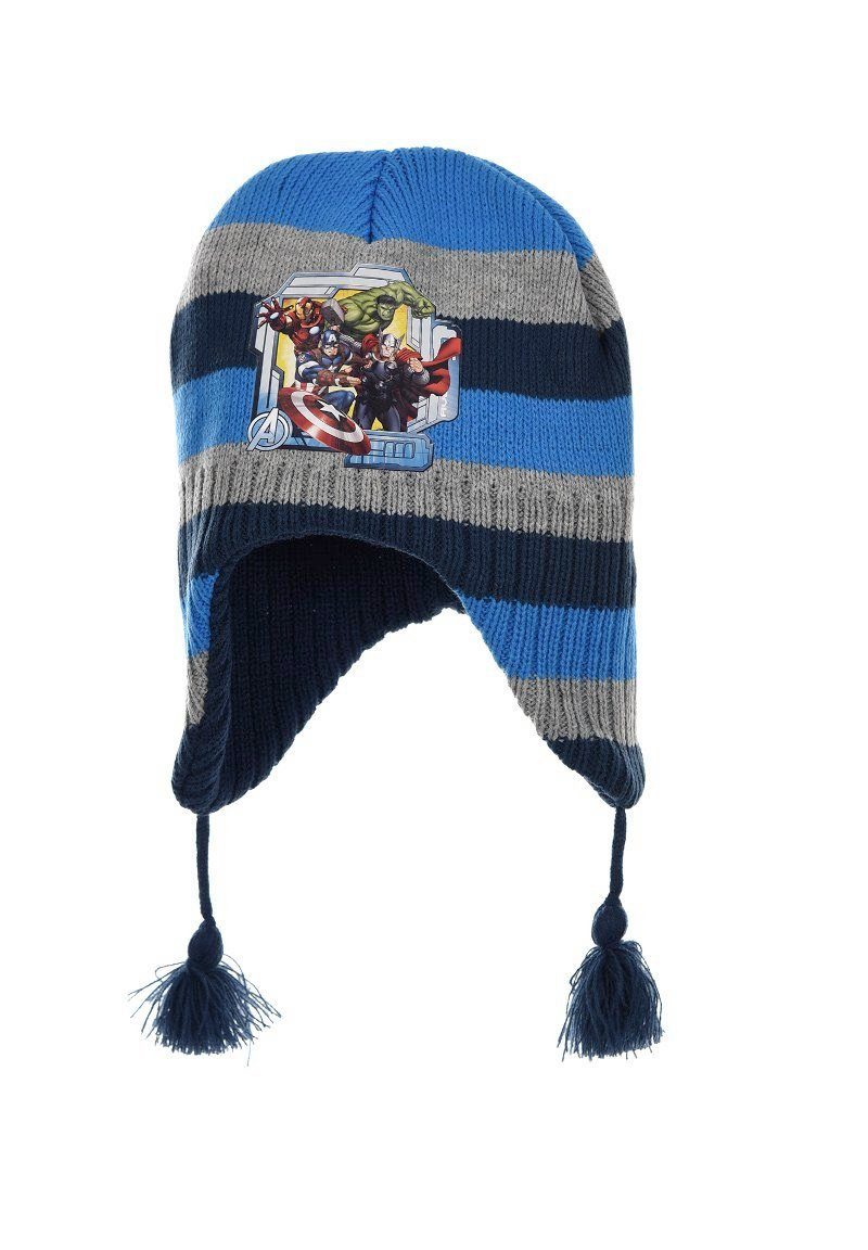 The AVENGERS Beanie Iron Man, Hulk, Thor Captain America Kinder Jungen Winter-Mütze