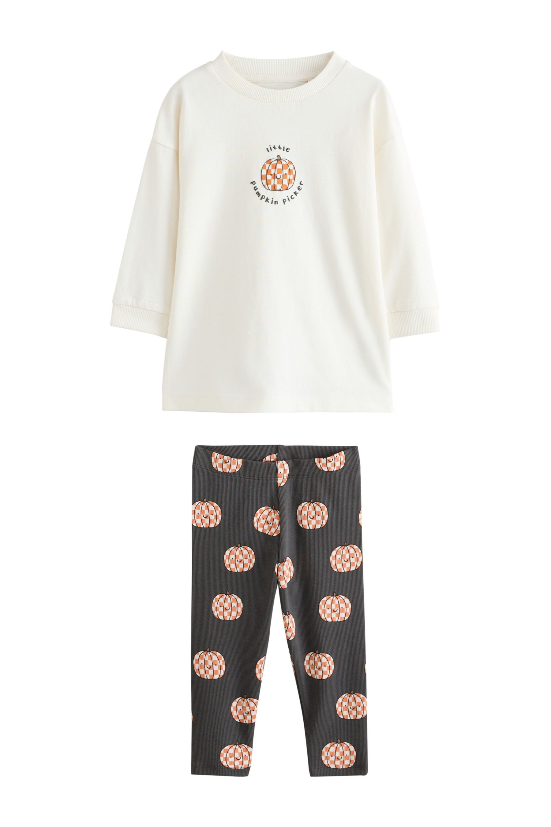 Next Top & Hose Oberteil und Leggings im Set mit Grafik-Print (2-tlg)