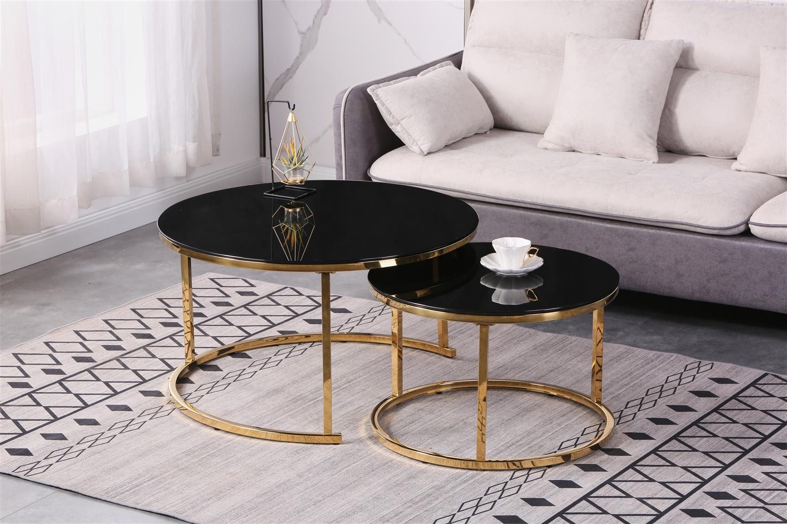HOOZ Couchtisch Couchitsch 2er Set Rund günstig online kaufen