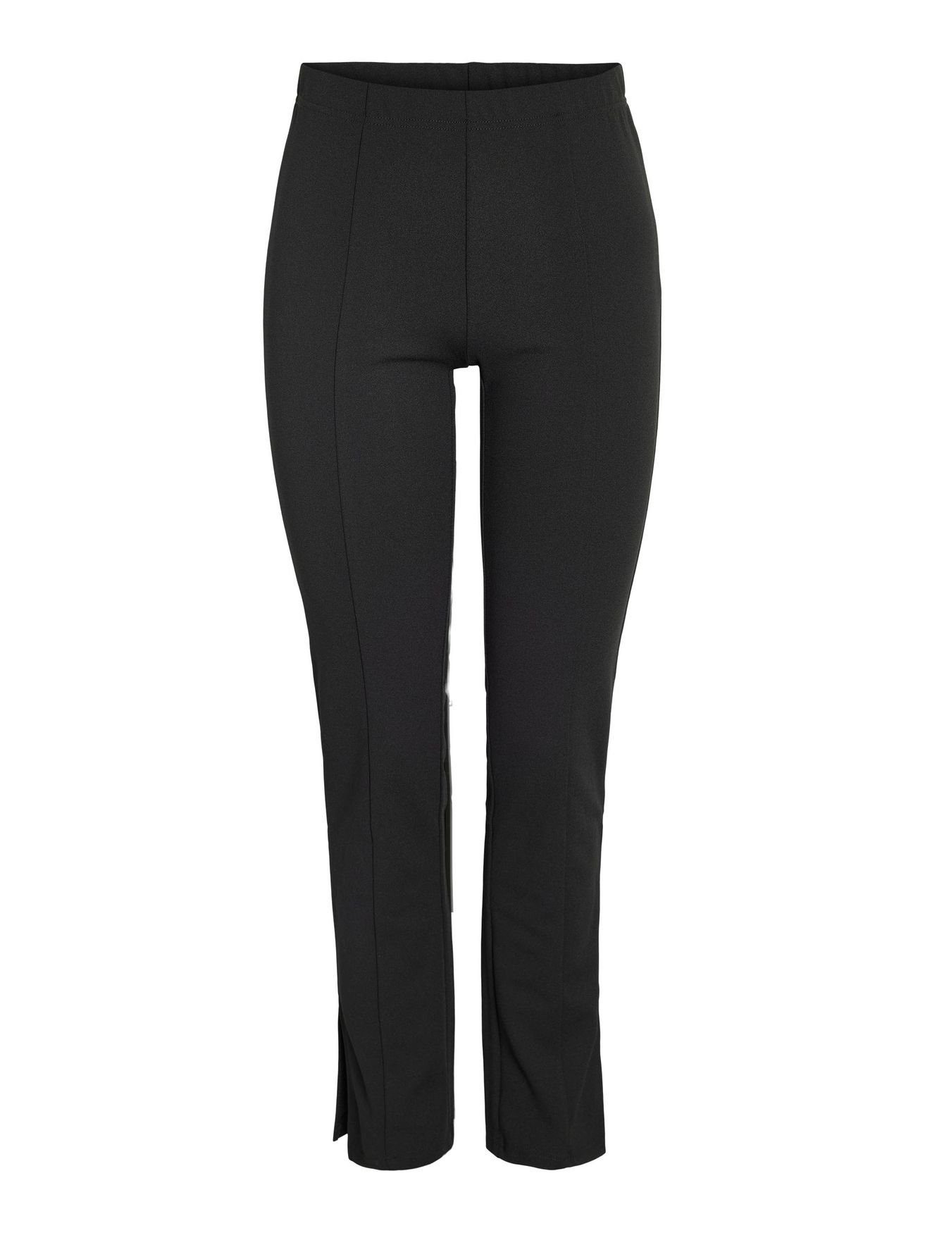 Noisy may Stoffhose Elegante Stoffhose mit Schlitzen High Waist Stretch Pants NMJASA 5437 in Schwarz-2