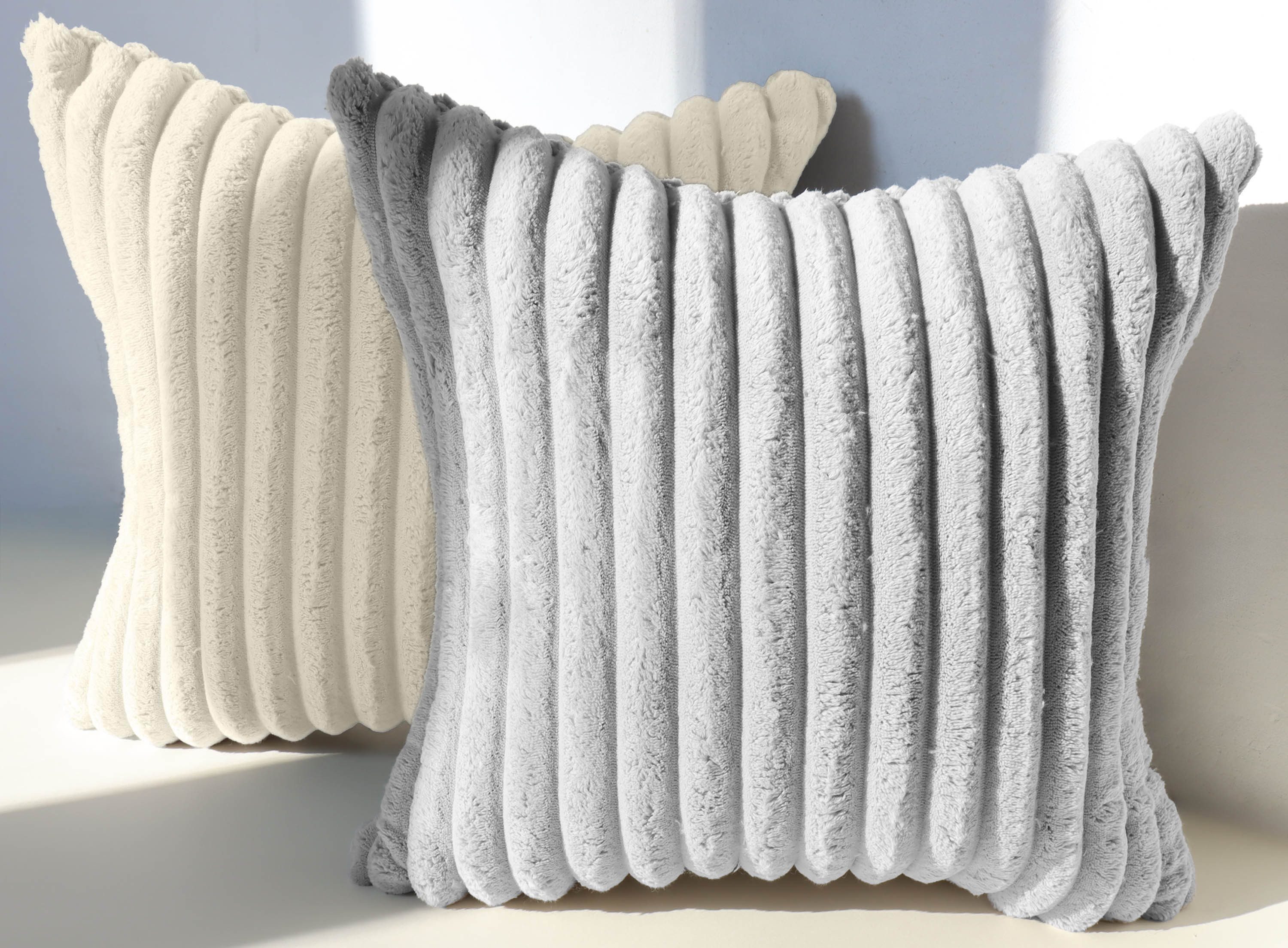 Amilian Kissenbezüge 2er Set - Dekokissenbezug - Kissenhüllen - Zierkissenbezüge, (2 Stück), (40x40 cm) Kissenbezug für Sofa, Dekokissen, Kissen, Zierkissen