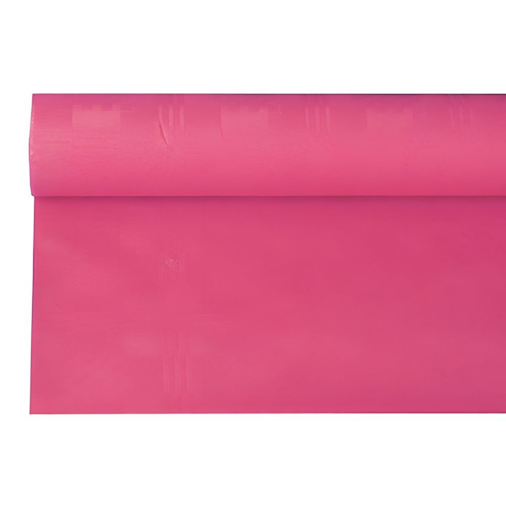 PAPSTAR Tischdecke Papiertischtuch mit Damastprägung 6 m x 1,2 m fuchsia