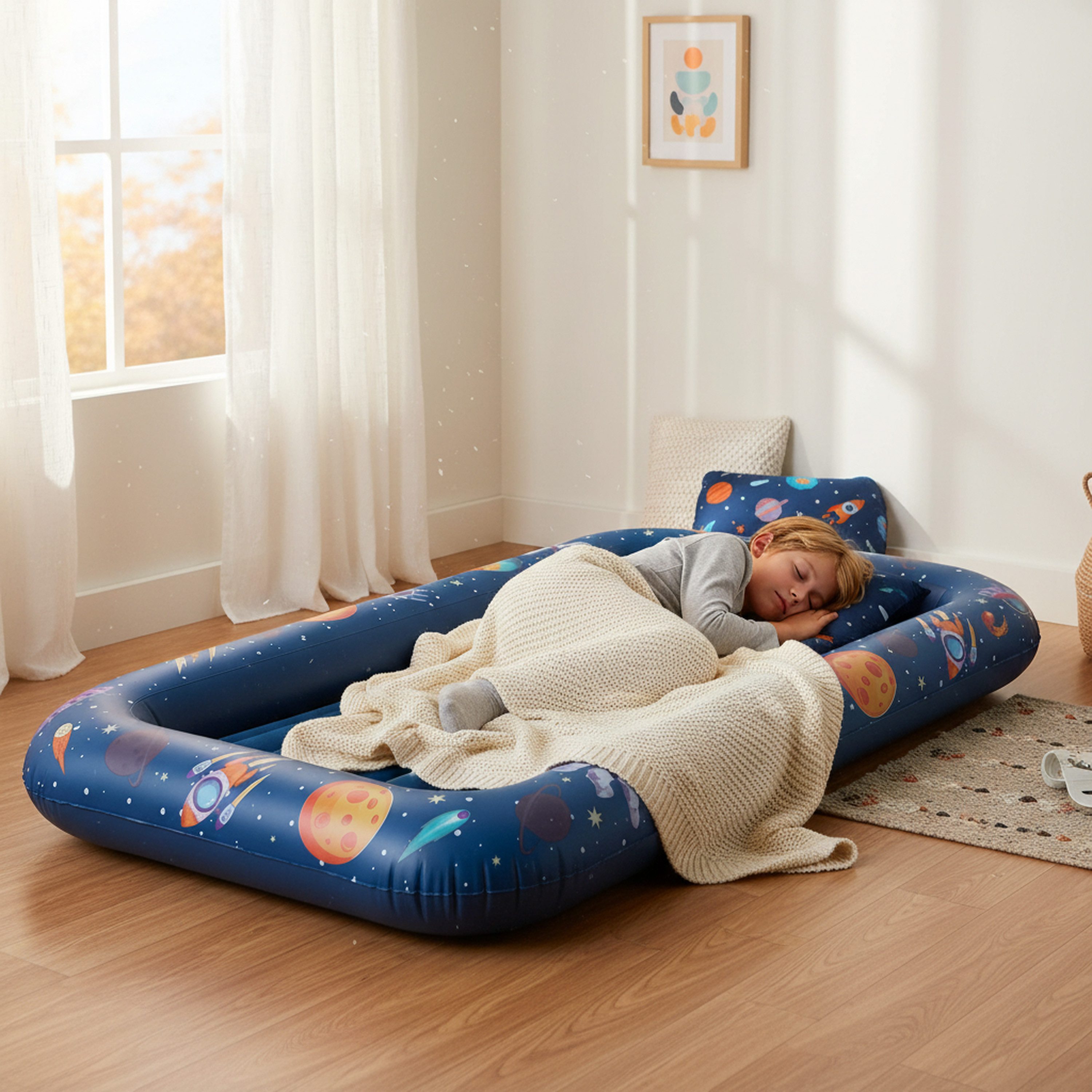 Avenli Luftbett Aufblasbares Kinderbett blau, (Luftbett für Kinder rosa, 1- günstig online kaufen