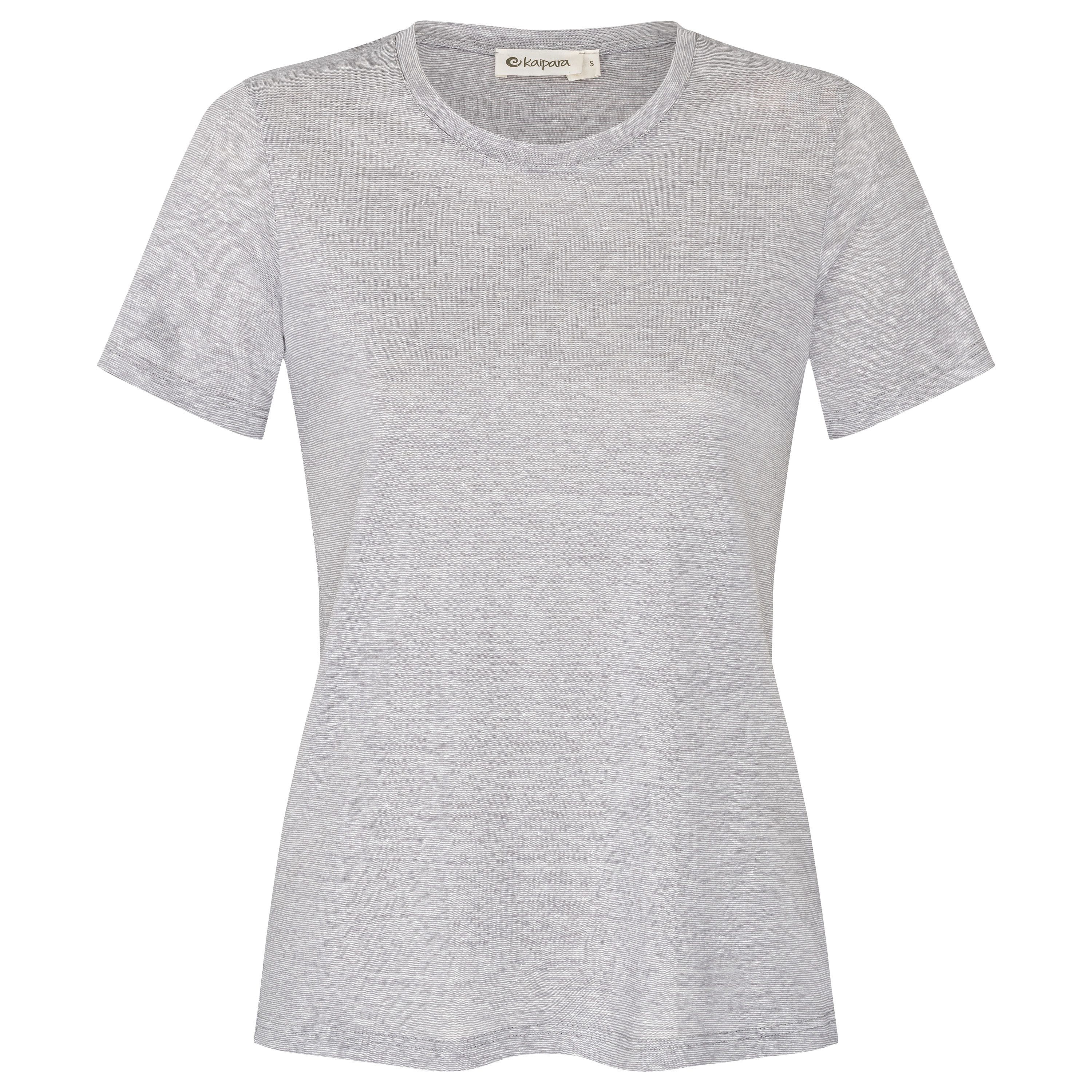 Kaipara - Merino Sportswear Rundhalsshirt URBAN Rundhals Wolle-Leinen-Shirt (Kurzarm Regular Fit 170 Leicht, 1-tlg) besteht 50% aus Merinowolle, 50% aus Leinen