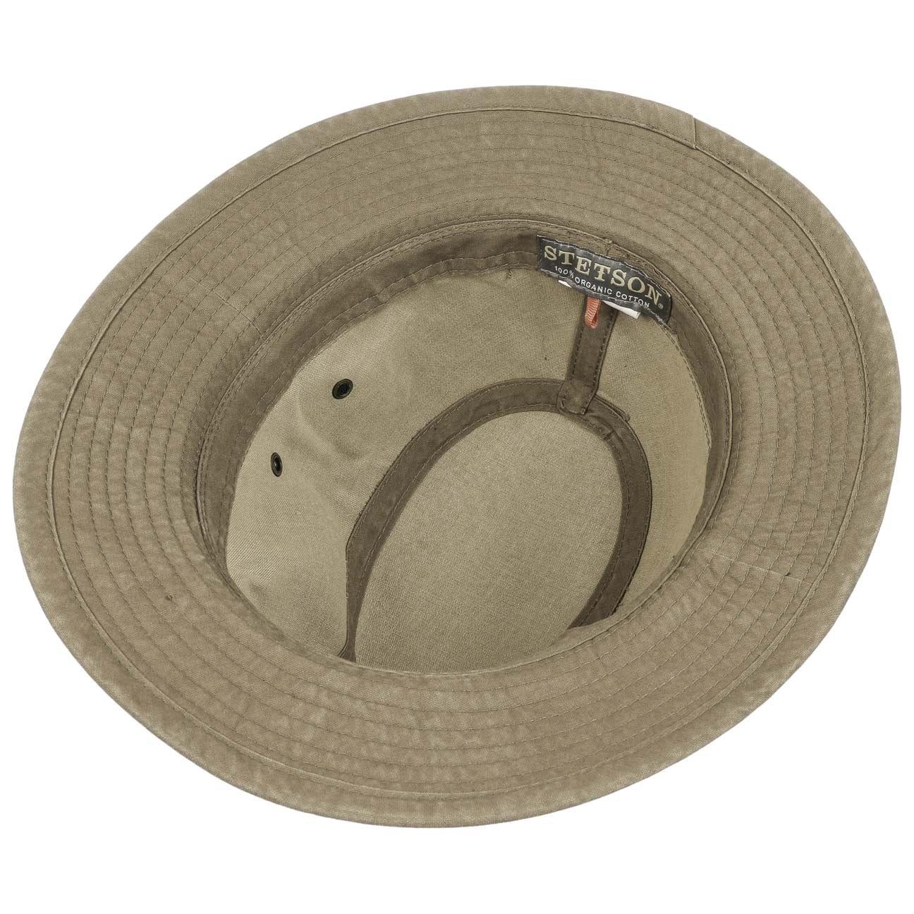 khaki Futter (1-St) Sonnenhut mit Baumwollhut Stetson