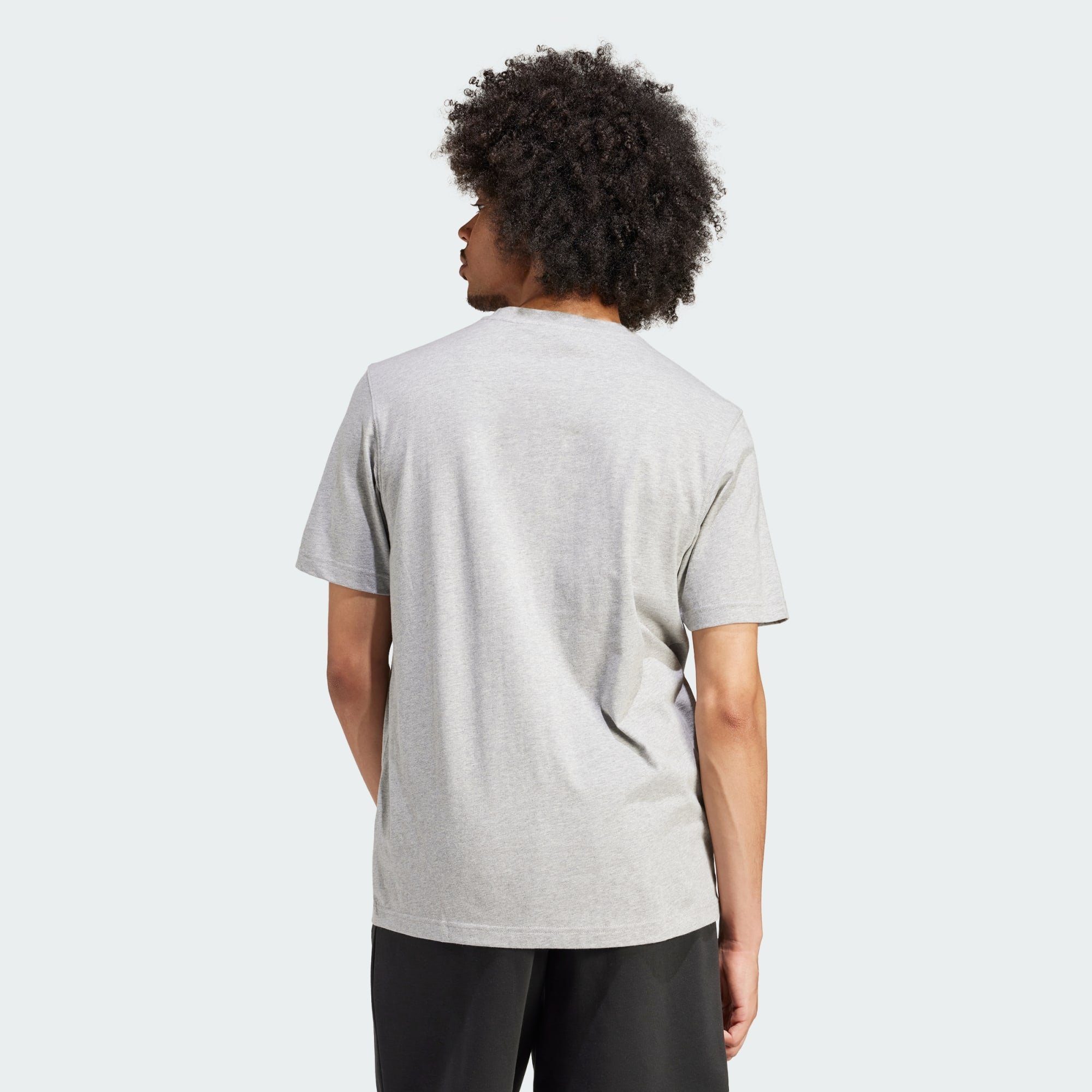 TREFOIL Heather Medium T-SHIRT ESSENTIALS adidas T-Shirt Originals Grey