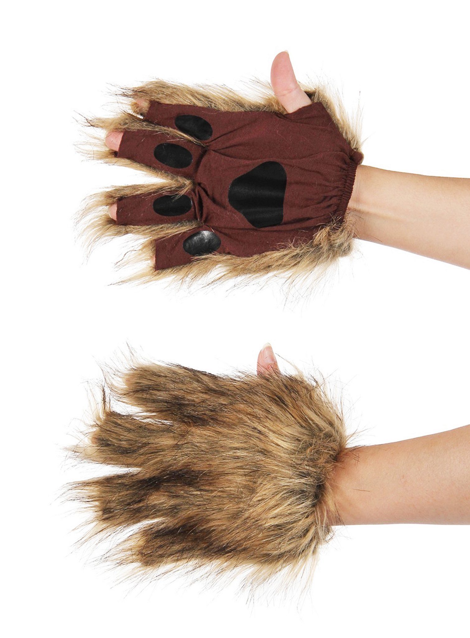 Elope Kostüm Nagetier Handschuhe, Fingerhandschuhe als Ergänzung für pelzige Tierkostüme