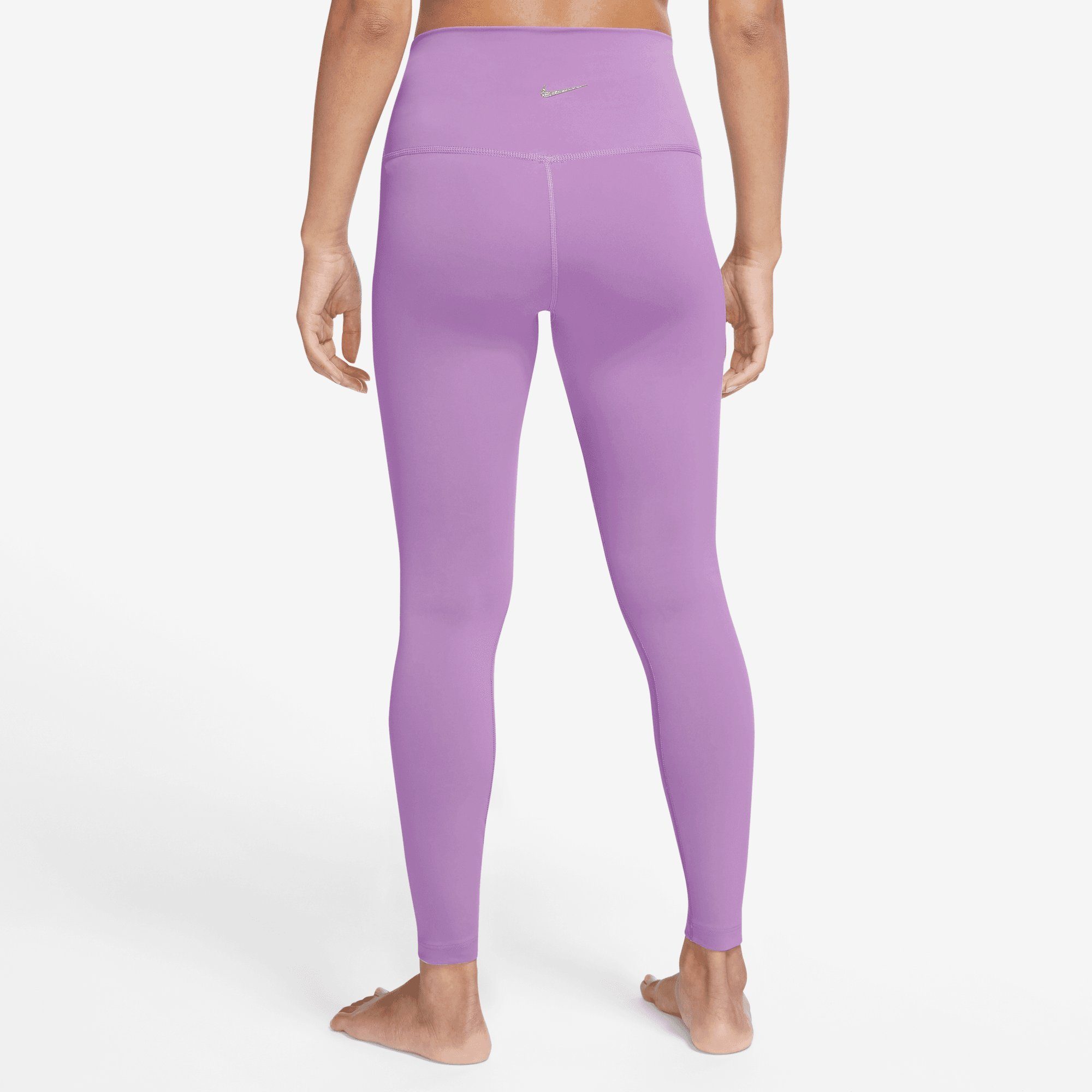 / Trainingstights Dri-FIT RUSH High-Waisted Leggings GREY FUCHSIA/PARTICLE Nike Yoga Women's