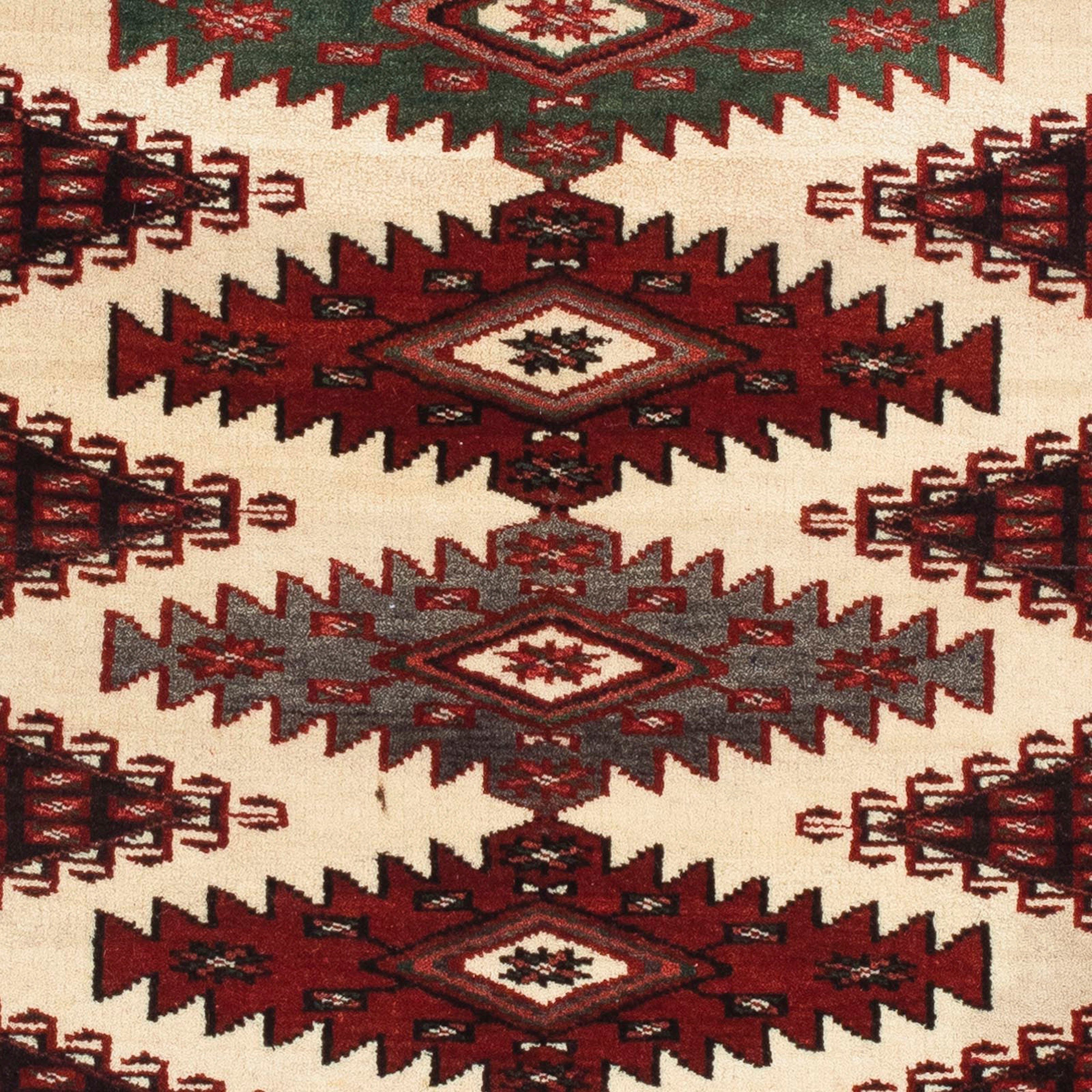 Orientteppich Belutsch - Höhe: 8 mit Einzelstück 128 x rechteckig, - cm morgenland, mm, Wohnzimmer, Zertifikat Handgeknüpft, beige, 91