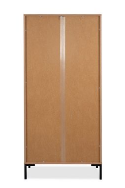 möbelando Regal Korsika, BxHxT: 77,5x165x40 cm, in Dekor Artisan Oak