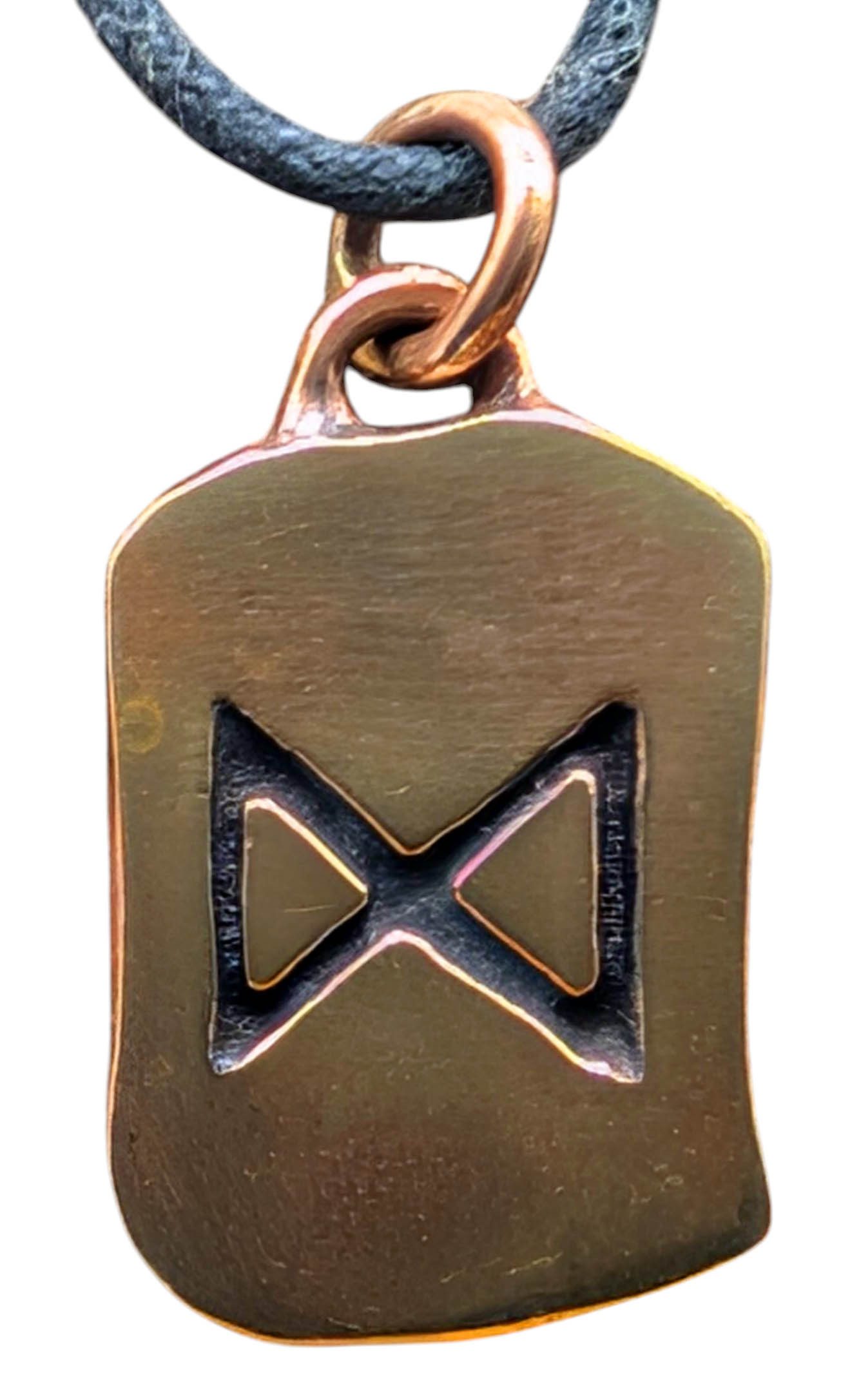 Kiss of Leather 296 - Ciondolo a forma di runa Berkana in argento Sterling 925