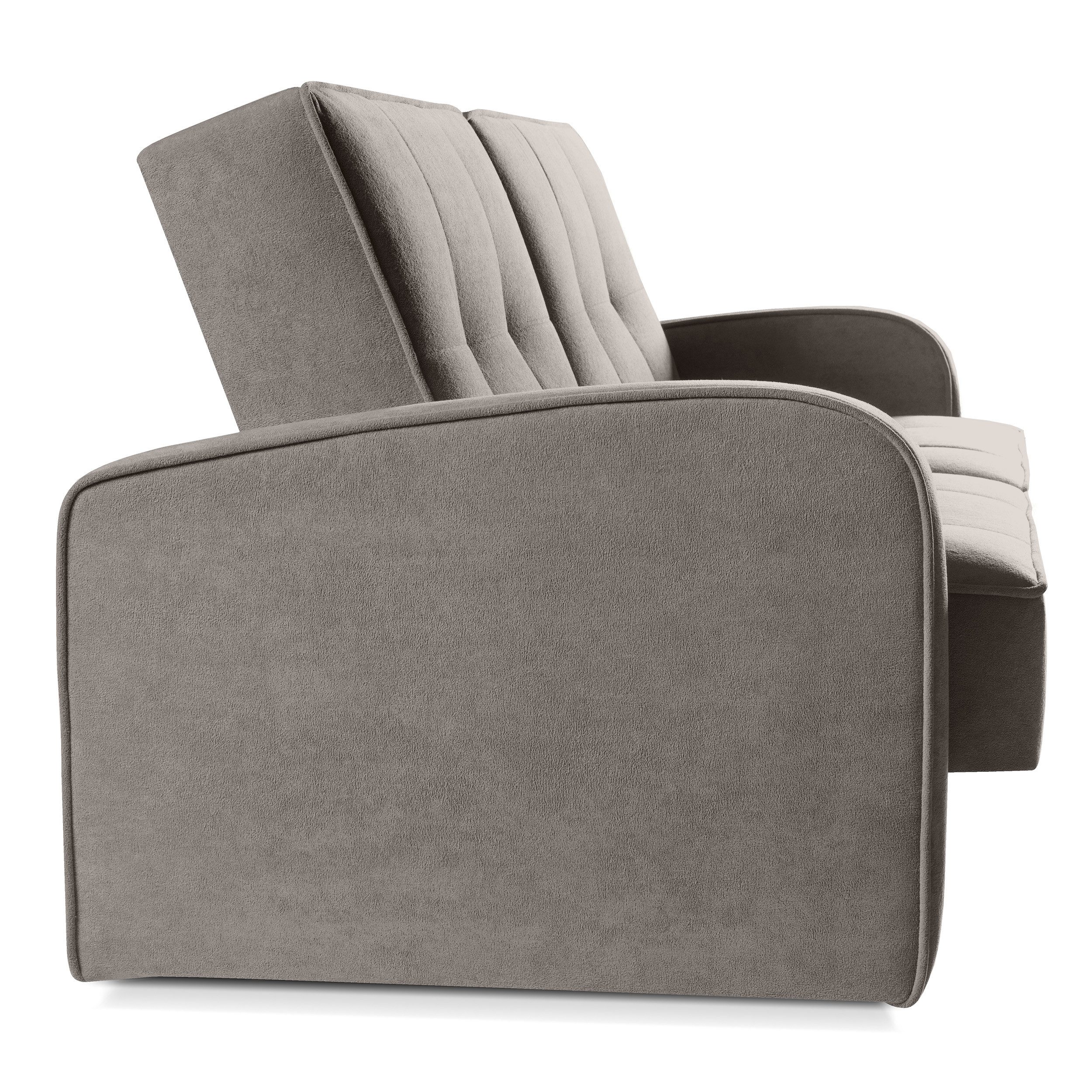 Beautysofa Schlafsofa PAVO 3-Sitzer mit Armlehnen, mit Bettfunktion und Bettkasen – Bild 3 von 5