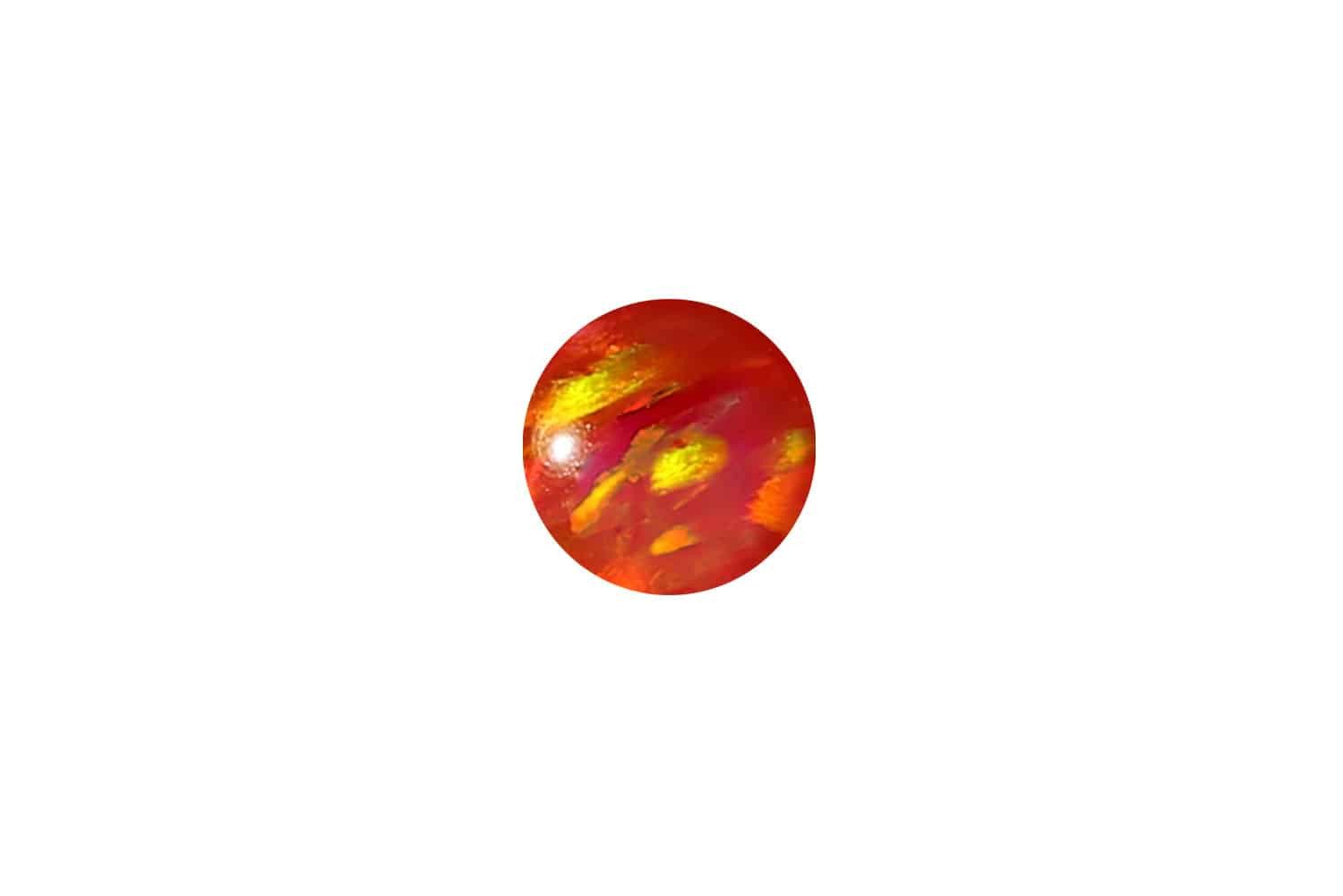 PIERCINGLINE Piercing-Set Synthetischer Opal Klemmkugel (Klemm-Aufsätze günstig online kaufen