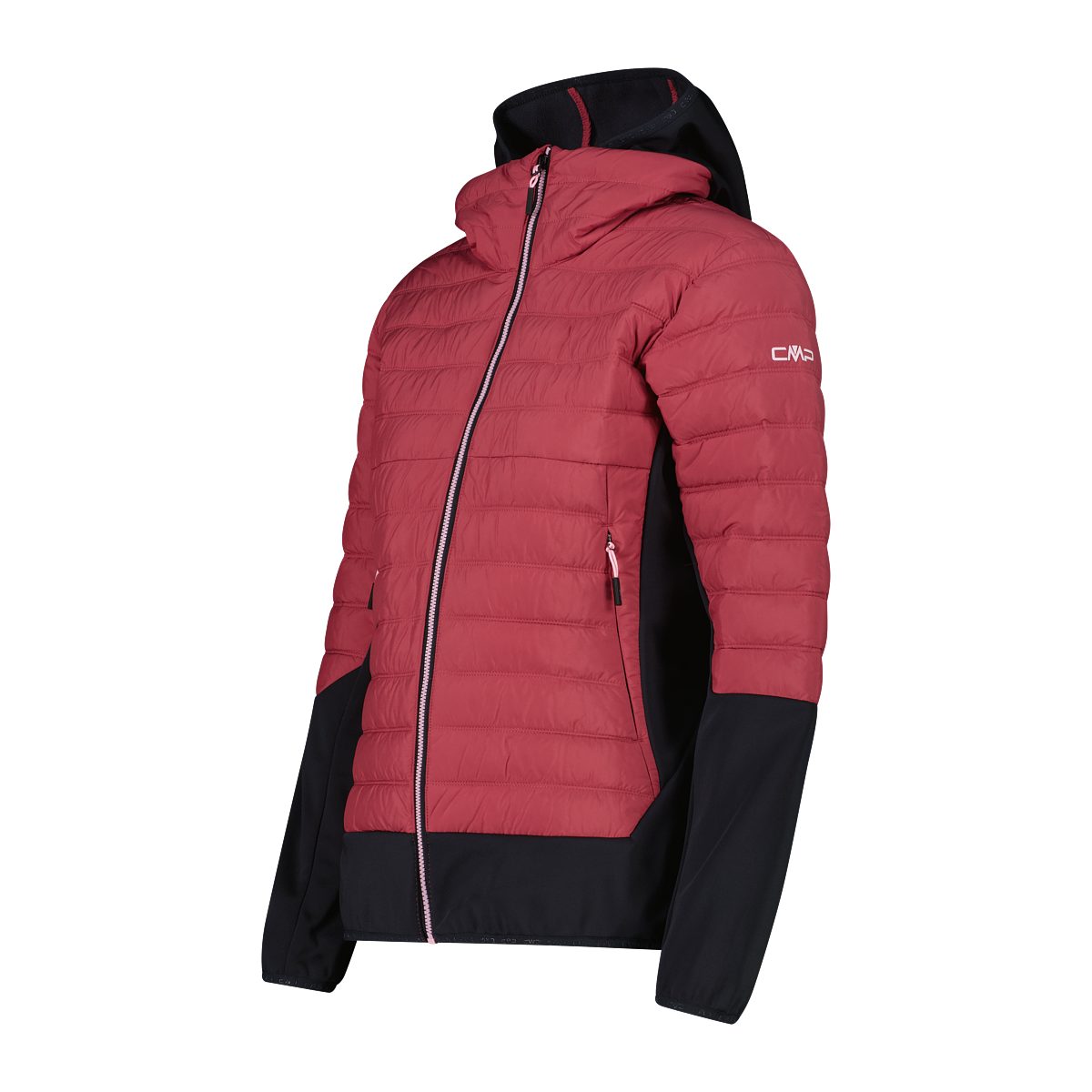 CMP Outdoorjacke WOMAN JACKET HYBRID FIX HOOD PEONY