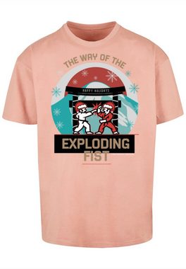 F4NT4STIC T-Shirt Retro Gaming Way of the Exploding Fist Christmas Design Print