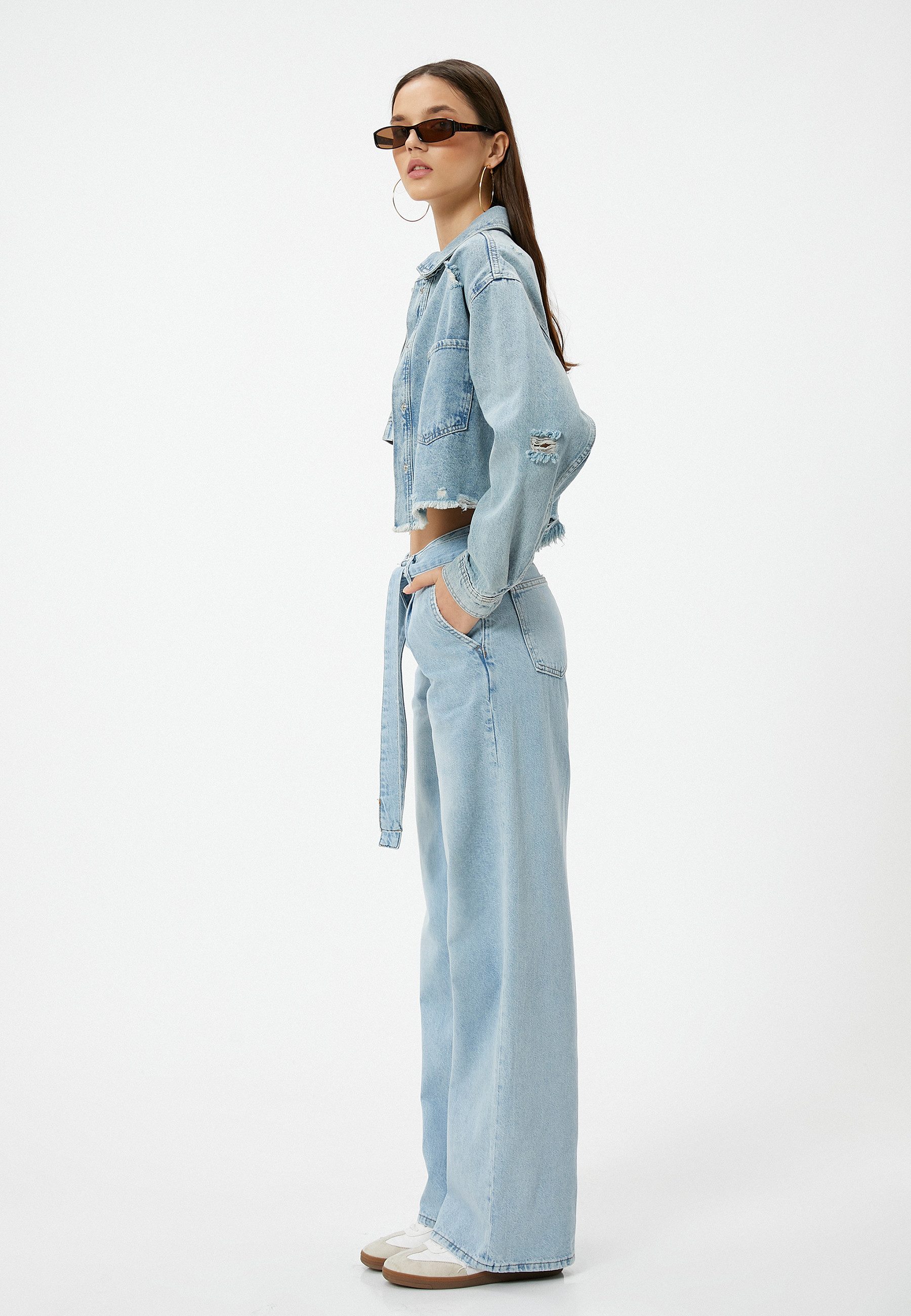 Koton Regular-fit-Jeans Denim Wide Leg Regular-fit-Jeans