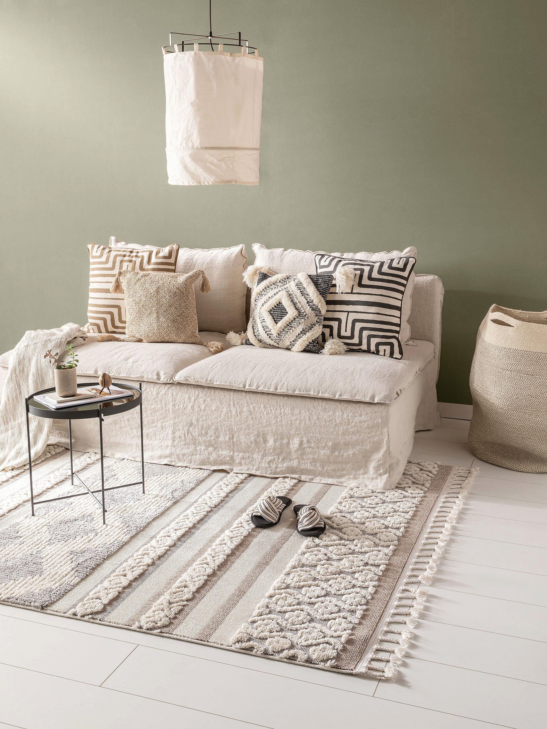 benuta Teppich Oyo, rechteckig, Höhe: 11 mm, Teppich Wohnzimmer, Esszimmer, günstig online kaufen