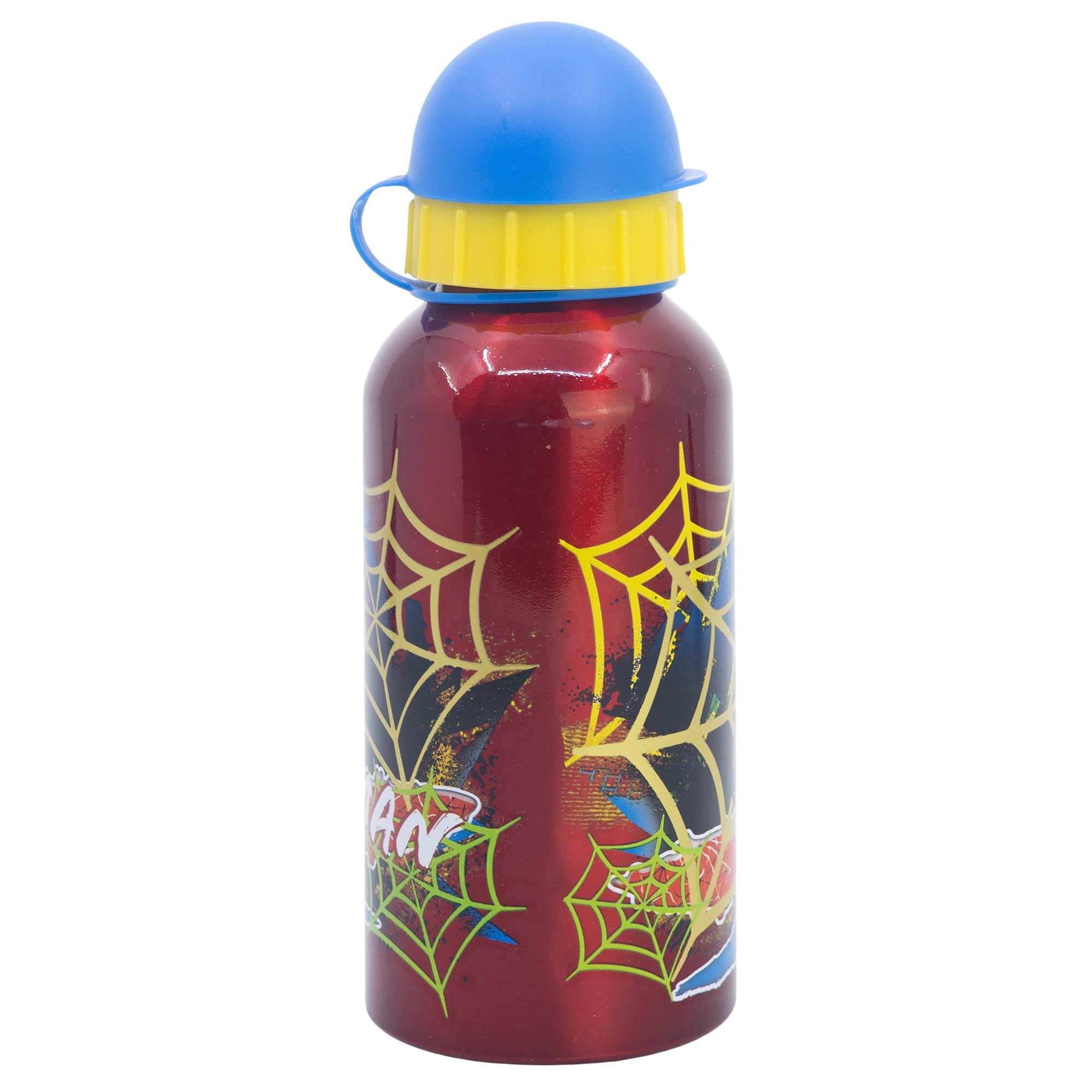 MARVEL Lunchbox Marvel Spiderman 2 tlg Kinder Set 3 Kammern Brotdose Alu Trinkflasche, (Spar-Set, 2-tlg., Spar-Set)