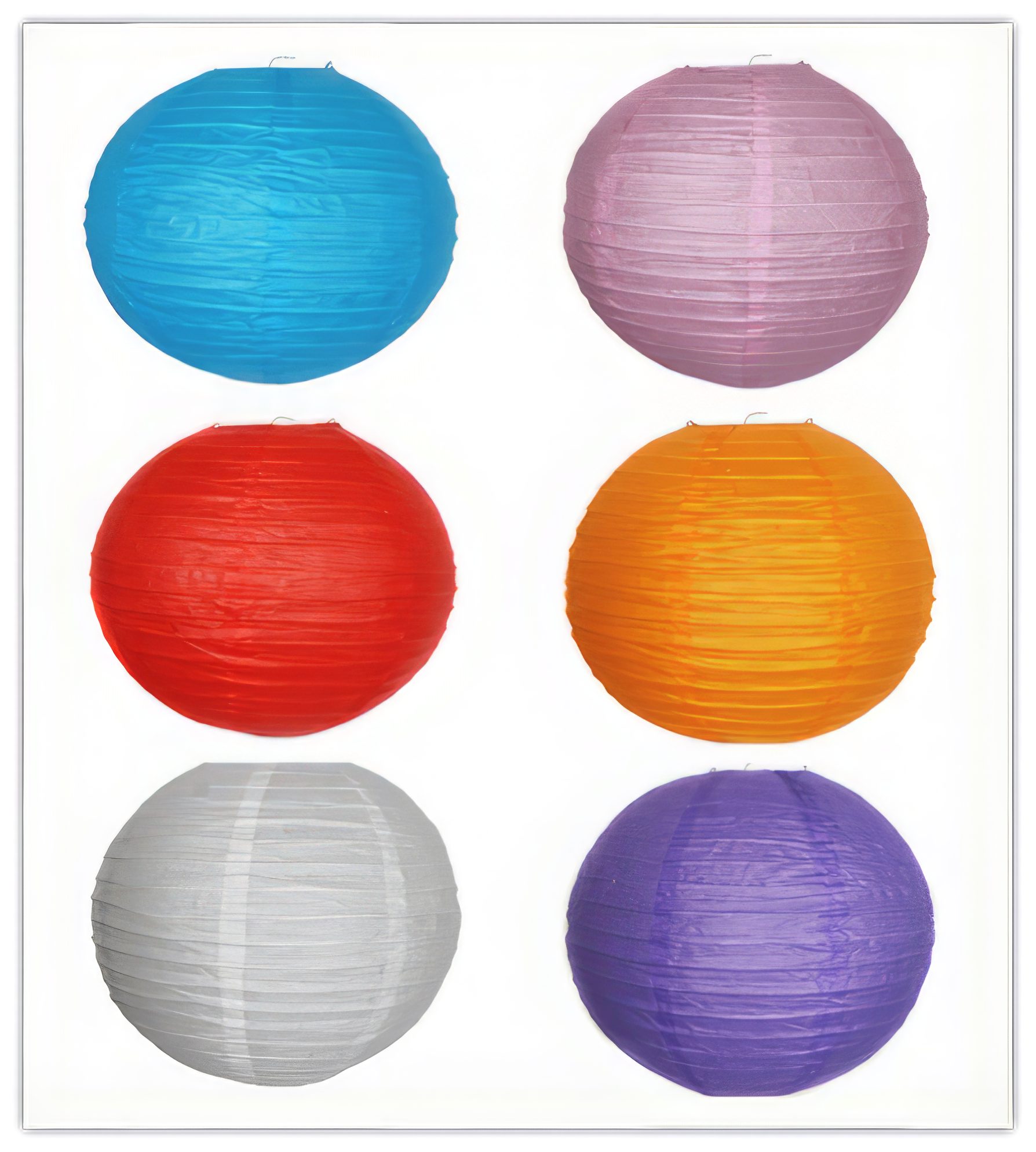 Papierlaterne 6 stück Lampion Lampenschirm Lampe Laterne Ø20 cm