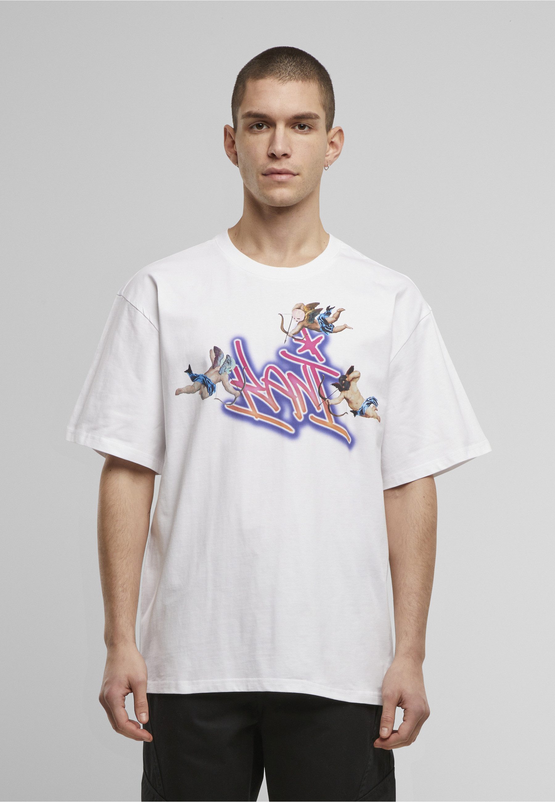 Karl Kani T-Shirt Karl Kani Woven Signature Airbrush Amor Tee (1-tlg)