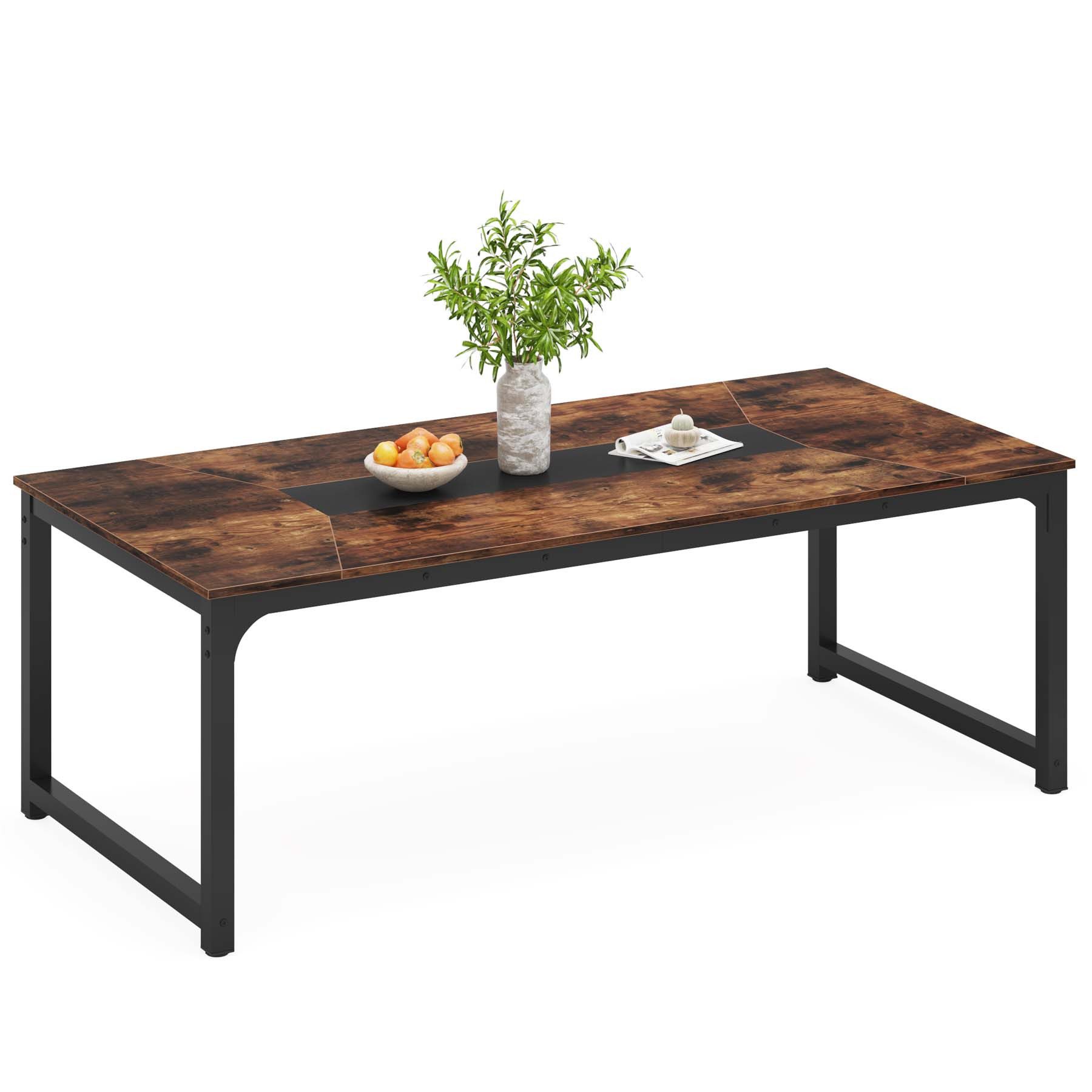 Tribesigns Esstisch 180 x 90 cm industrieller Küchentisch für 6–8 Personen günstig online kaufen