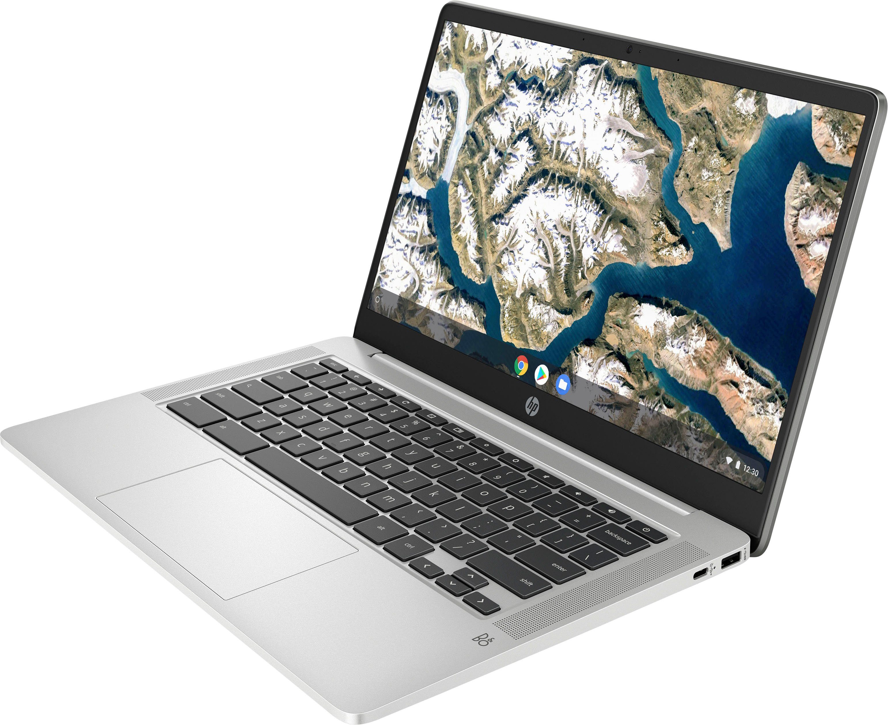 N5030, Zoll, Silber 605) 14a-ca0218ng Pentium (35,6 Graphics UHD cm/14 Intel Chromebook HP