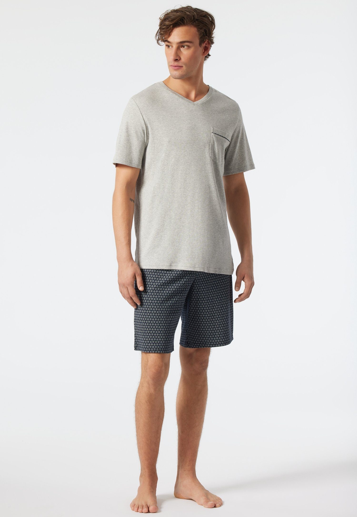 Schiesser Shorty Schlafanzug kurz
