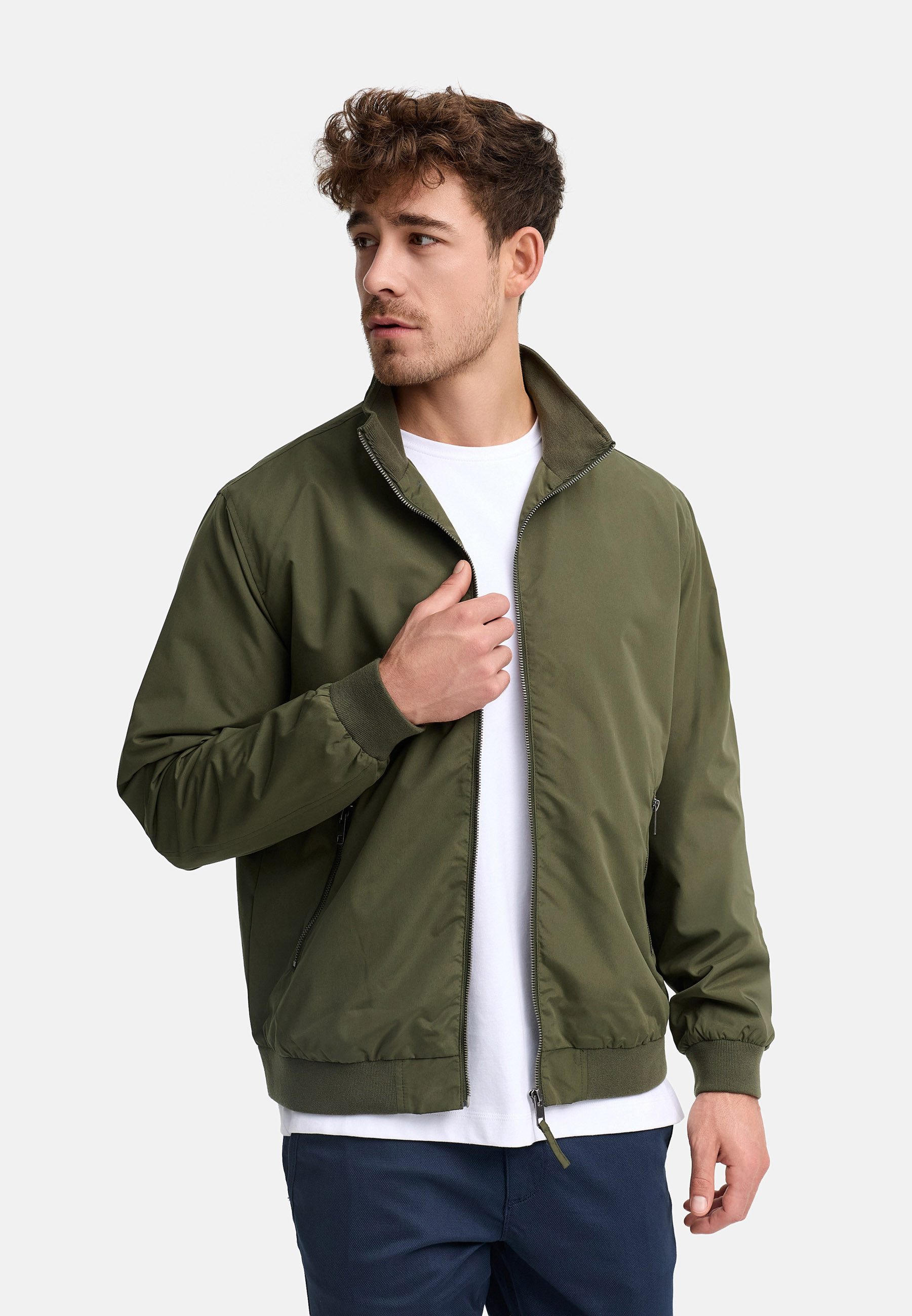 INDICODE Blouson Herren INCatall Übergangsjacke Herrenjacke mit Stehkragen und Reißverschluss