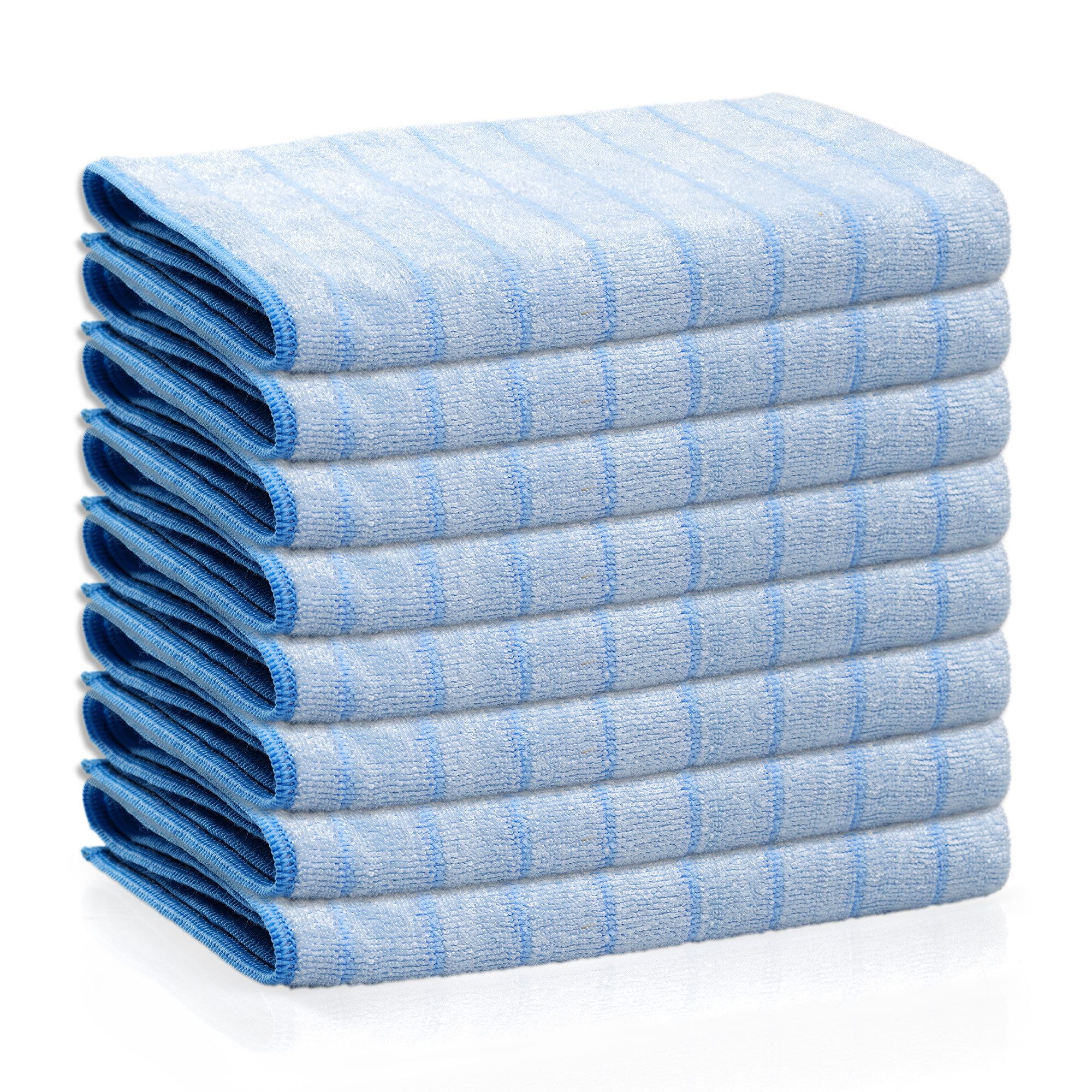 Das Blaue Wunder® PLUS Mikrofasertücher Reinigungstuch (Set: 8 x 40x40cm, Sehr saugstark, zum Reinigen und Trocknen)