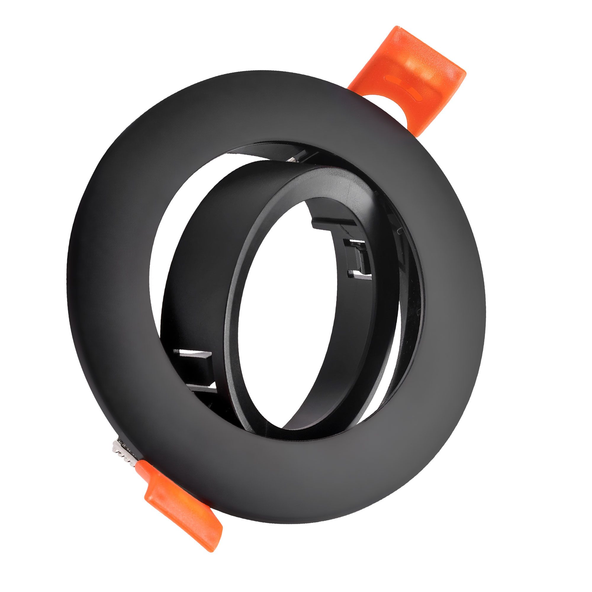 Maxkomfort Einbauleuchte 10er Set Einbaustrahler GU10 Schwarz/Weiß/Silber, ohne Leuchtmittel, ultraflach schwenkbar 30° inkl. GU10 Fassung - Einbauspots IP20 Ø85mm