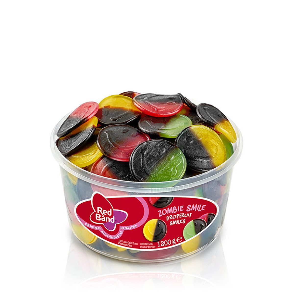 Red Band Süßigkeit, Red Band Zombie Smile Fruchtgummi und Lakritz 3 fach sortiert 1200g