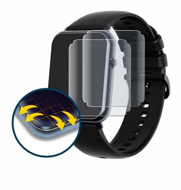 BROTECT Full-Screen Schutzfolie für Mutoy Smartwatch 1.69", Displayschutzfolie, 2 Stück, 3D Curved matt entspiegelt Full-Screen Anti-Reflex