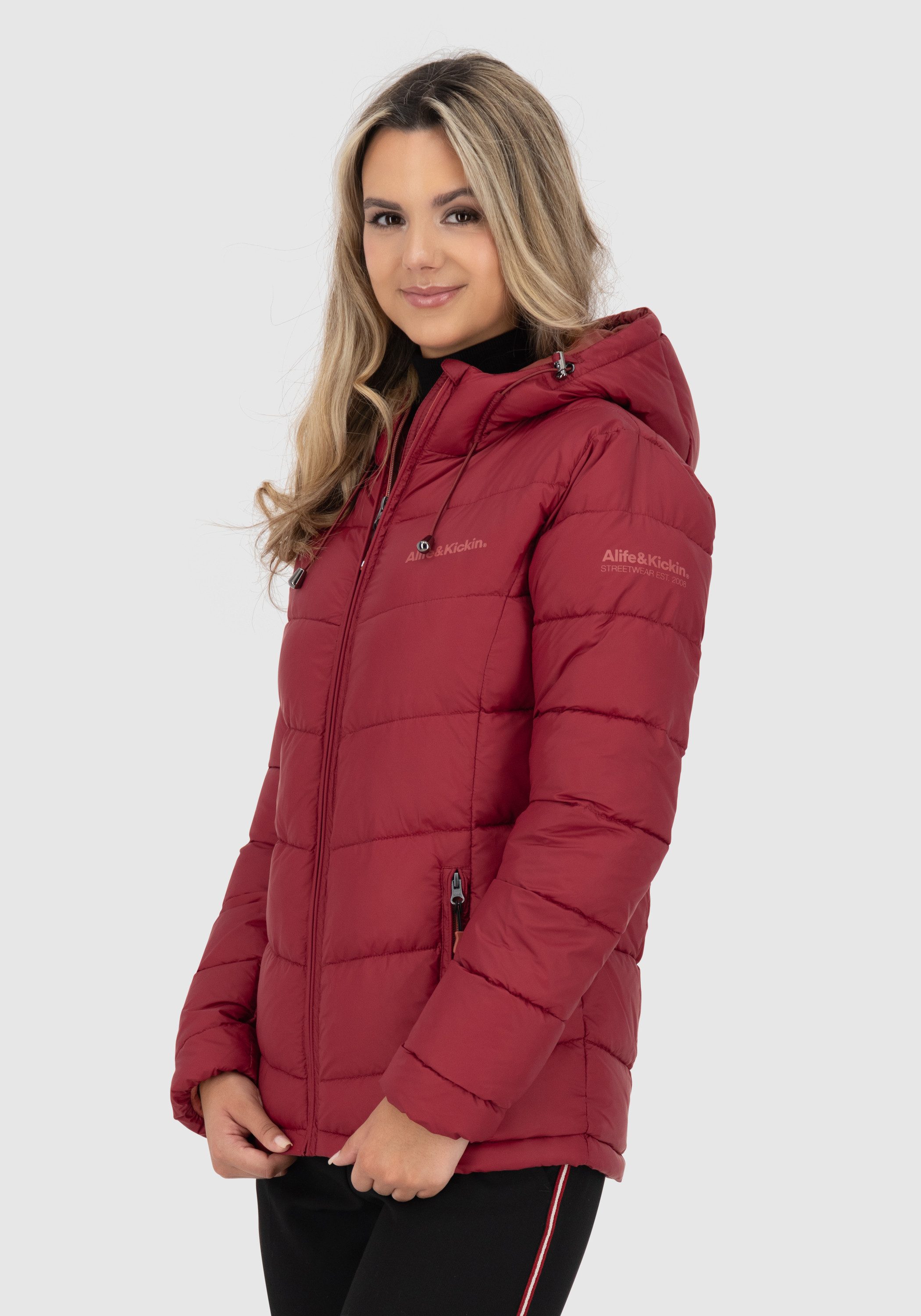 Alife & Kickin Steppjacke AndriaAK leichte, taillierte Übergangsjacke mit breiter Steppung und Kapuze – Bild 2 von 5