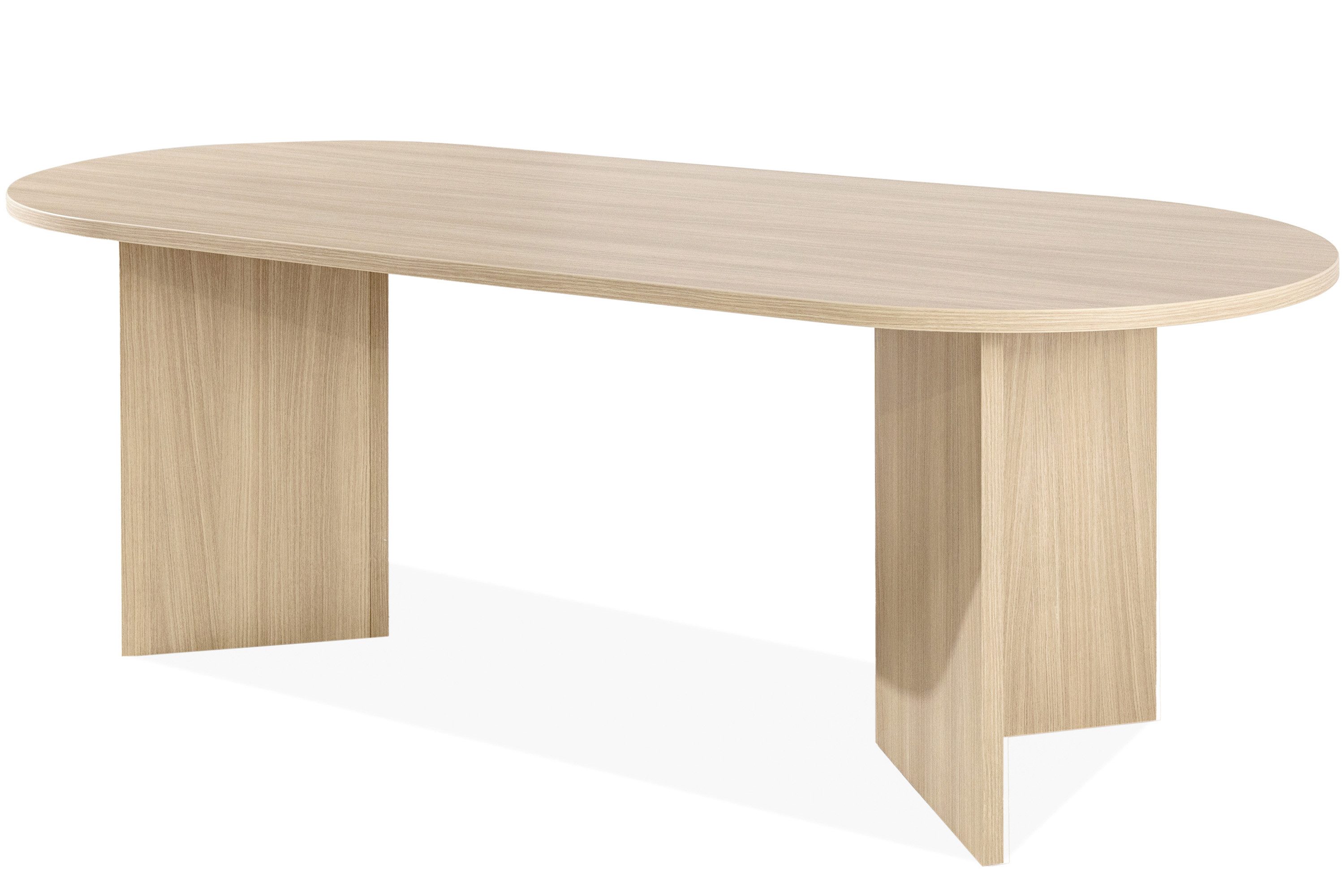 KONSIMO® Esstisch FABER Esszimmertisch, ovaler Tisch, hergestellt in der EU günstig online kaufen