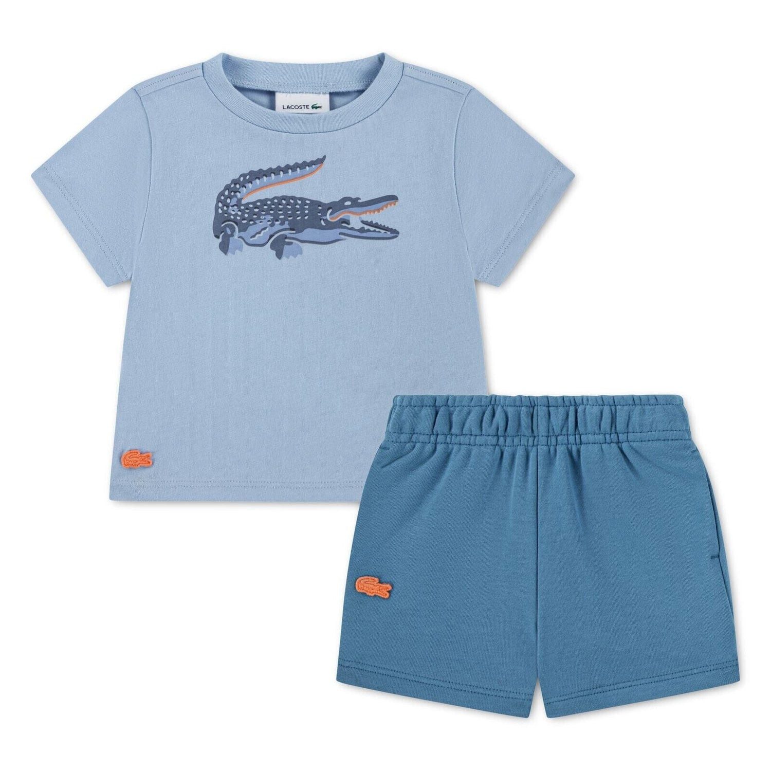 Lacoste Neugeborenen-Geschenkset Lacoste Baby Set mit T-Shirt und Shorts blau