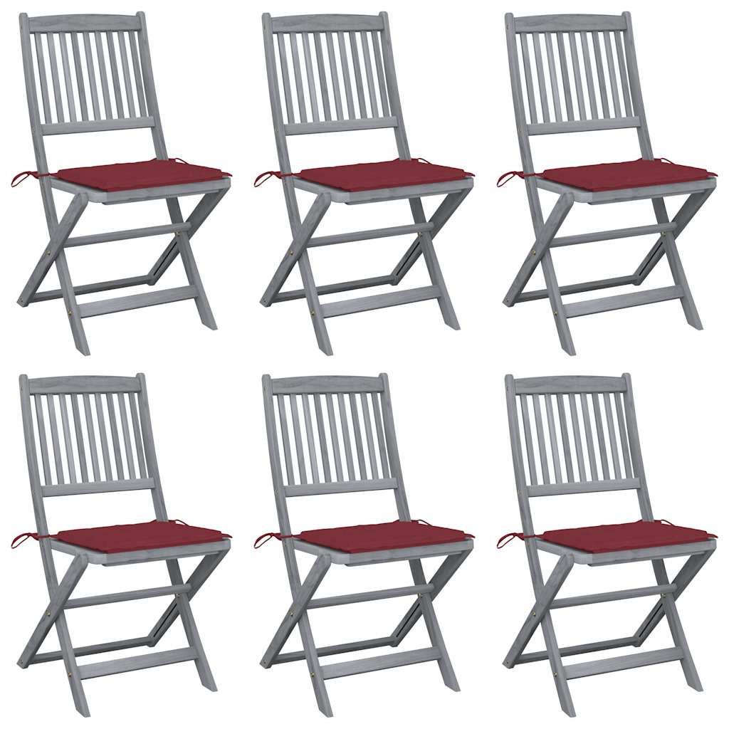 vidaXL Gartenstuhl Klappbare Gartenstühle 6 Stk. günstig online kaufen