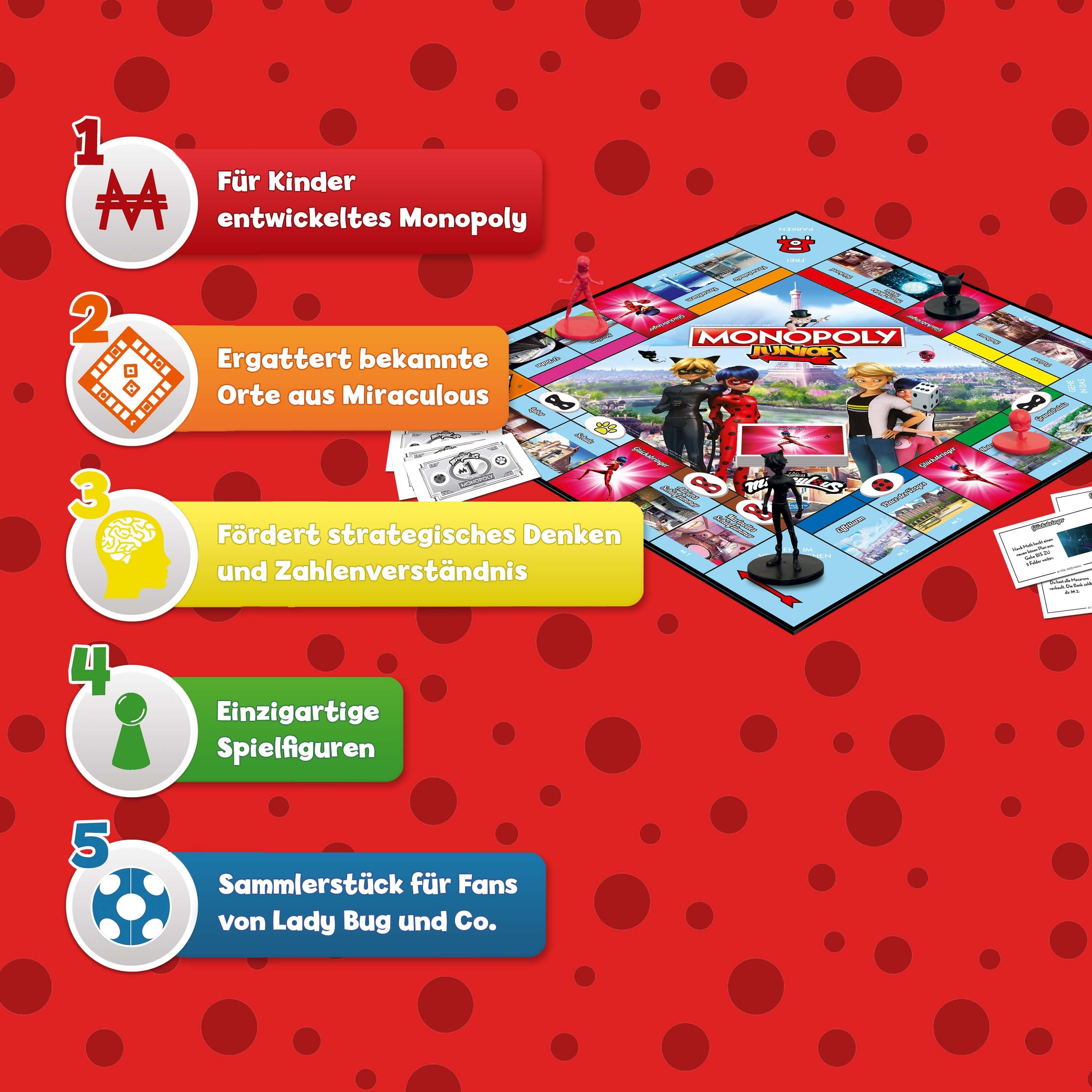 Spiel, Moves Miraculous Winning Brettspiel Monopoly Junior