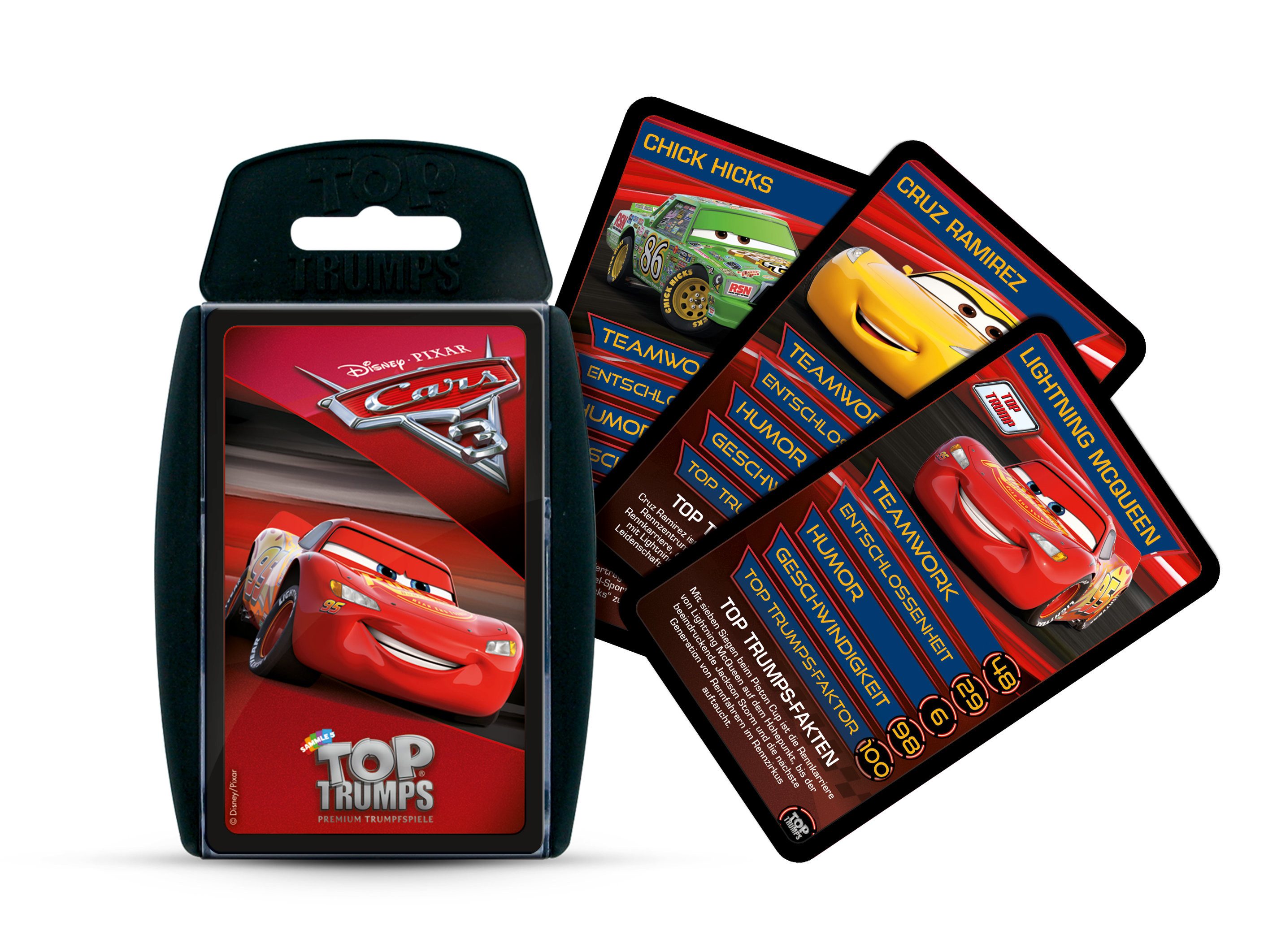Winning Moves Spiel Top Trumps Disney Cars 3, Quartett