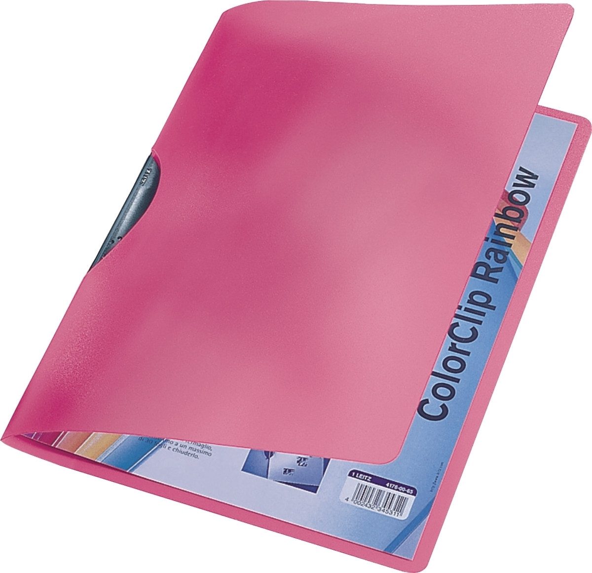 LEITZ Hefter Cliphefter ColorClip Rainbow A4 ca. 30 Blatt rot