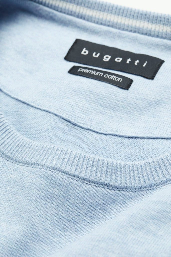 bugatti Rundhalspullover 7400-95510 Bequeme Passform durch günstig online kaufen