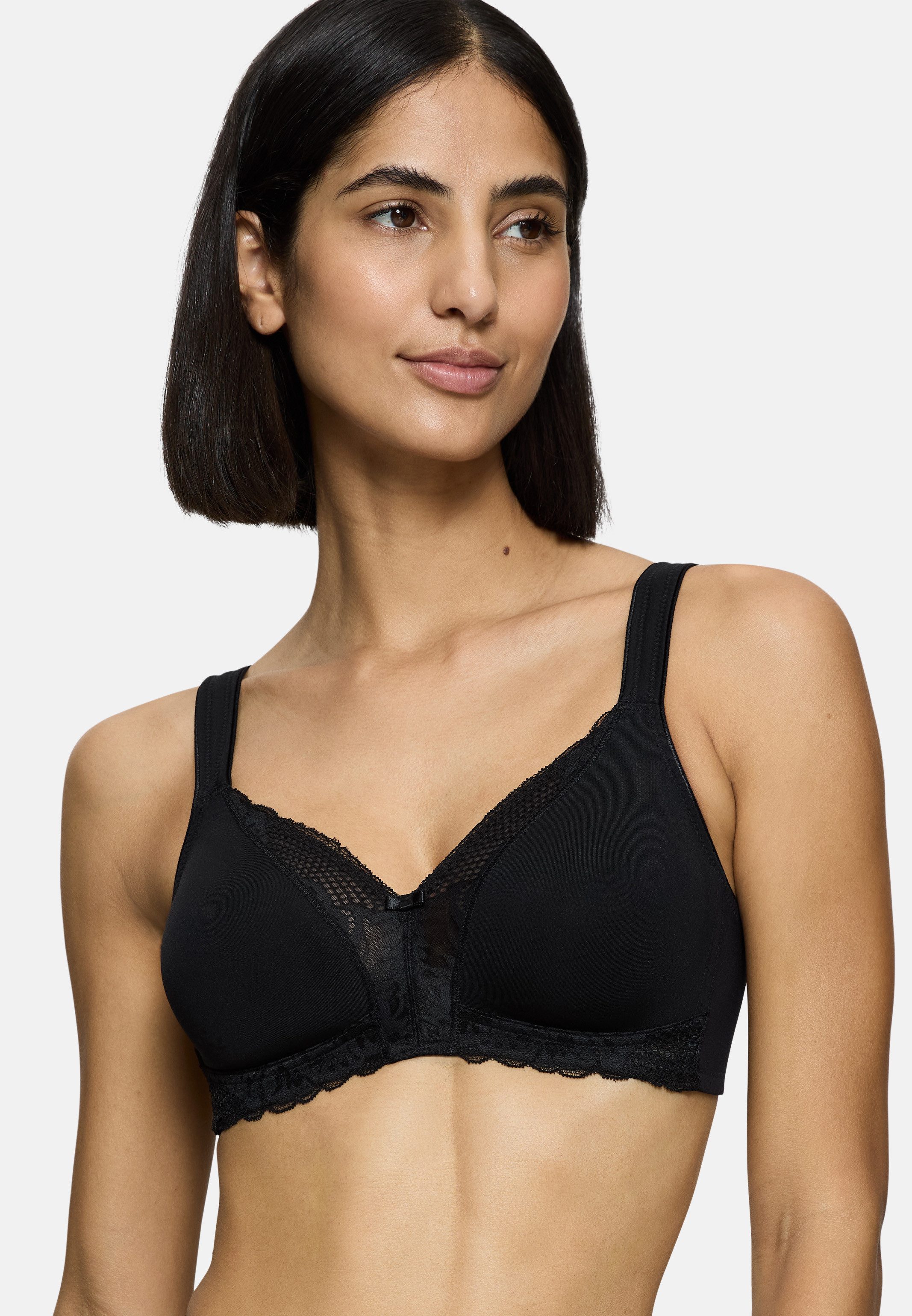 Triumph Bügelloser BH Modern Lace & Cotton N (1-tlg) BH ohne Bügel - Moderne Passform für optimalen Tragekomfort