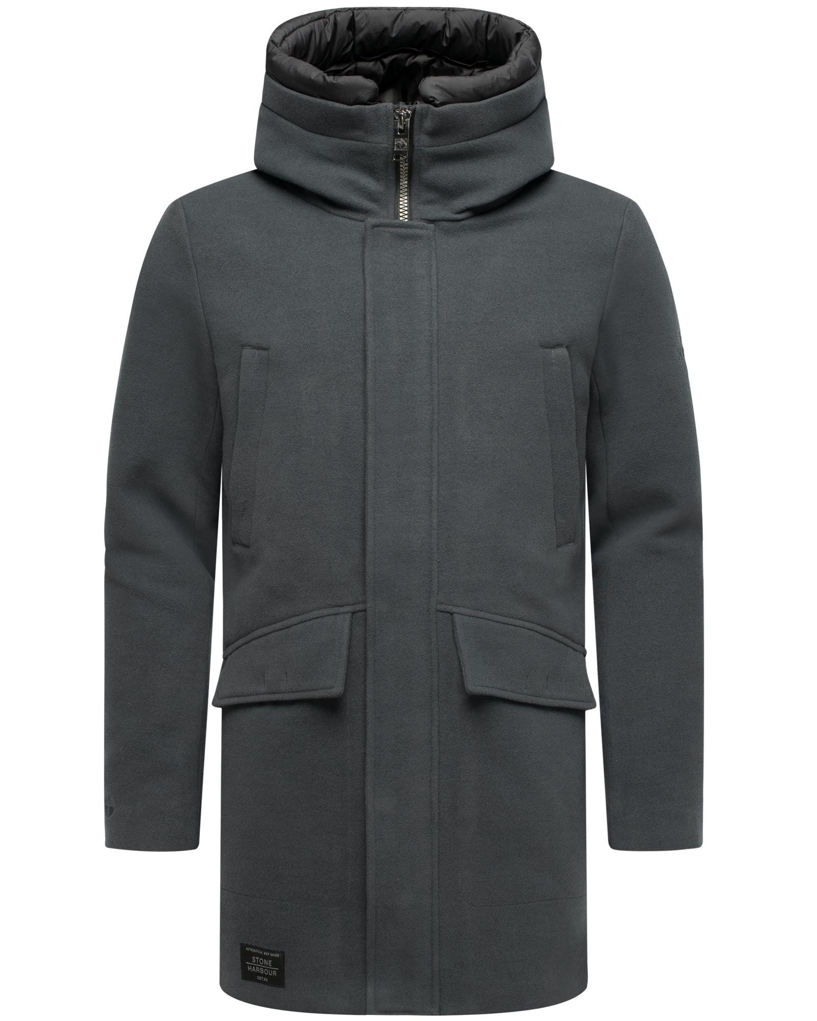 Stone Harbour Kurzmantel Fenroos XX Mantel in Wollmantel-Optik mit Pattentaschen