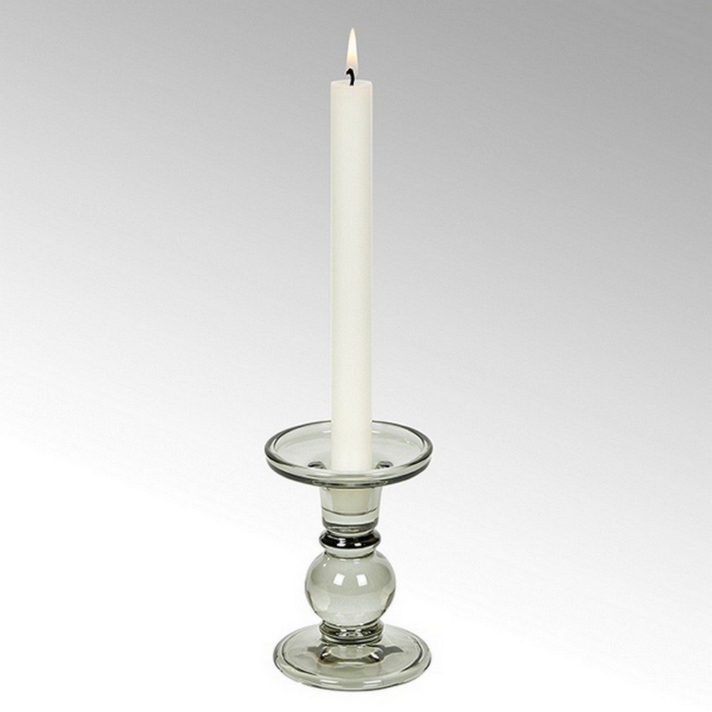 Kerzenhalter Aus Glas, 30 Cm Hoch - Schlichter Design-Ständer, Transparent