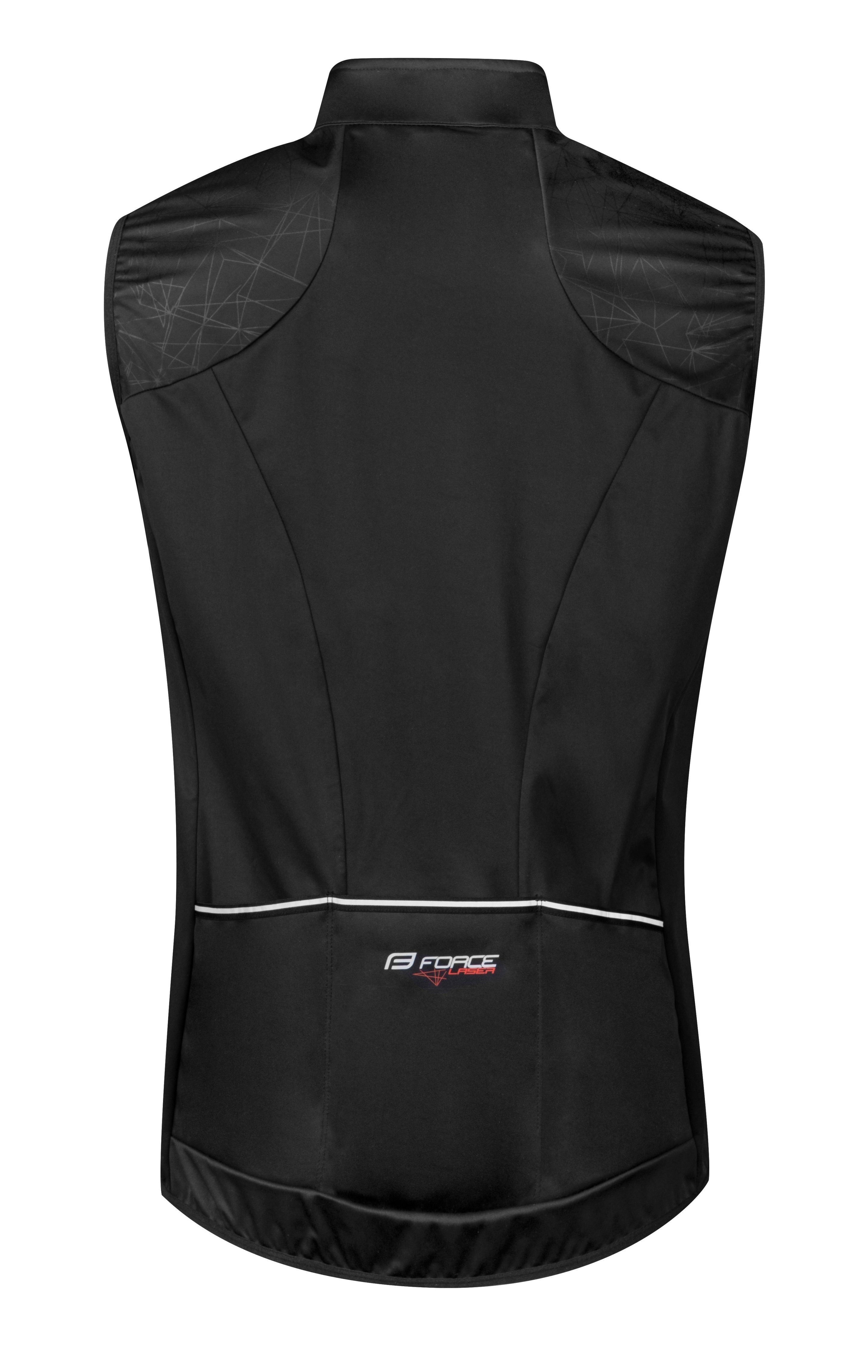 FORCE Funktionsweste Weste FORCE LASER schwarz +15 °C und darüber