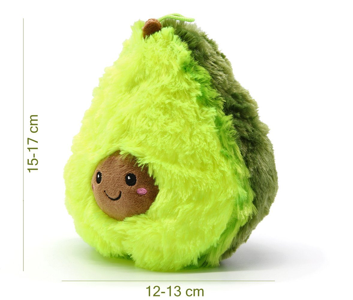 soma Kuscheltier süße Avocado 15 cm Lebensmittel Früchte grün Gesicht (1-St), avocado kuscheltier avocado kissen Plüschkissen