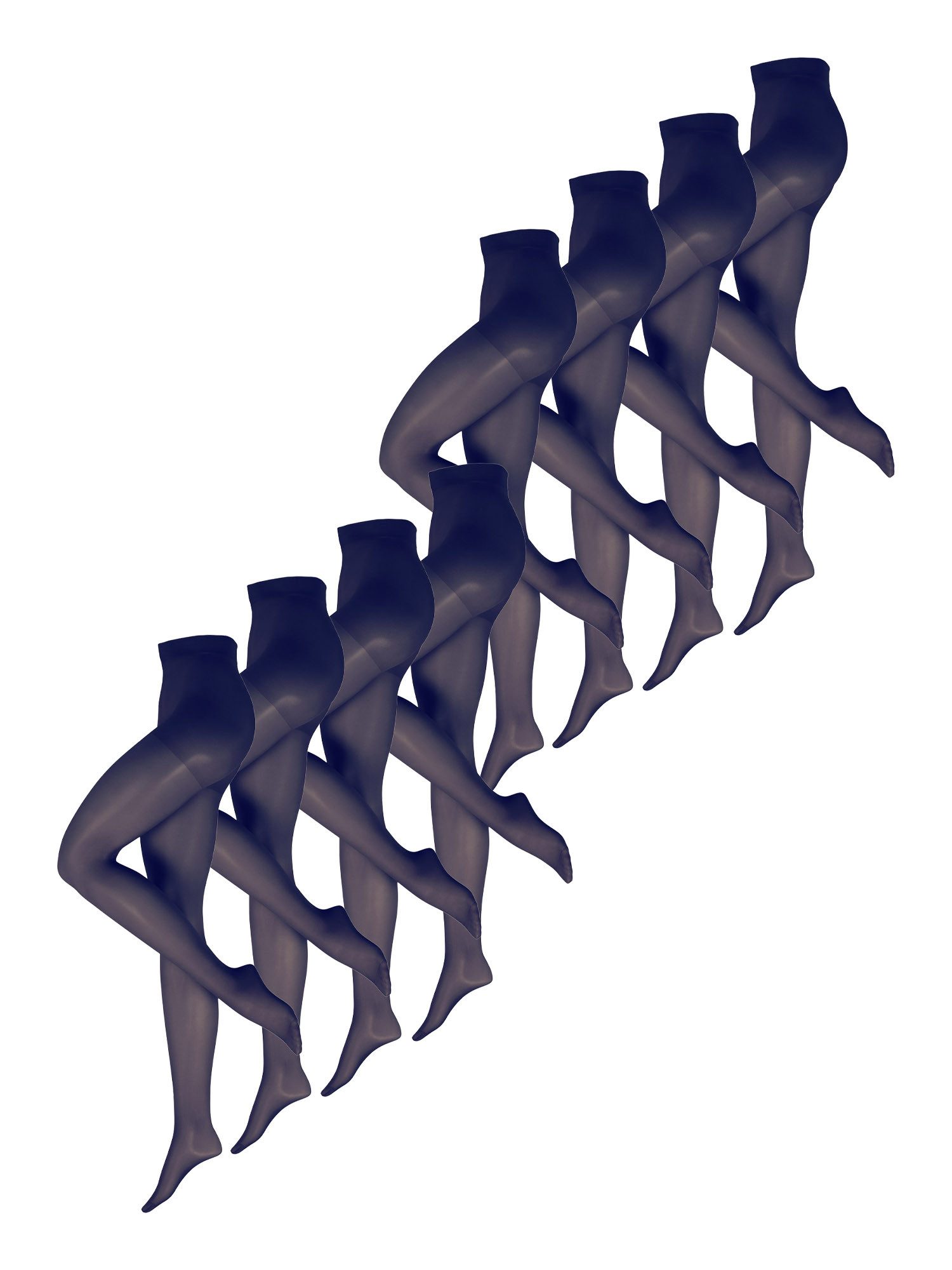 Nur Die Feinstrumpfhose 8er Sparpack Fit in Form 40 DEN (8 St) nylon transparent Fein-strumpfhose