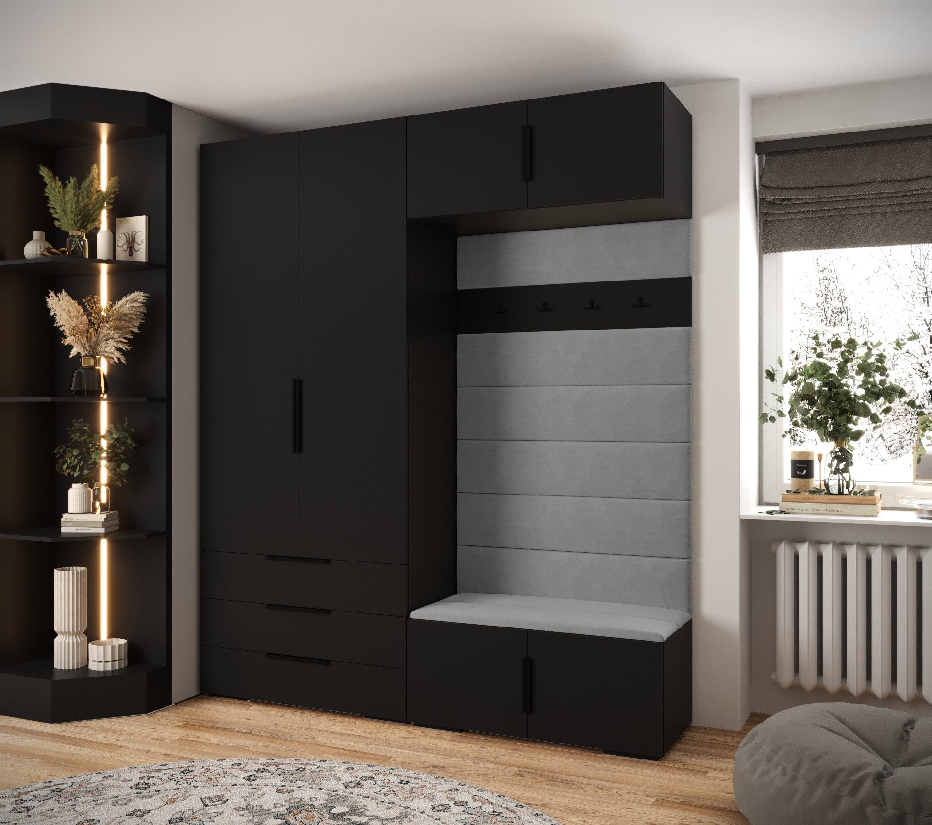 ABIKS MÖBEL Kompaktgarderobe INOVA 1 SATZ günstig online kaufen